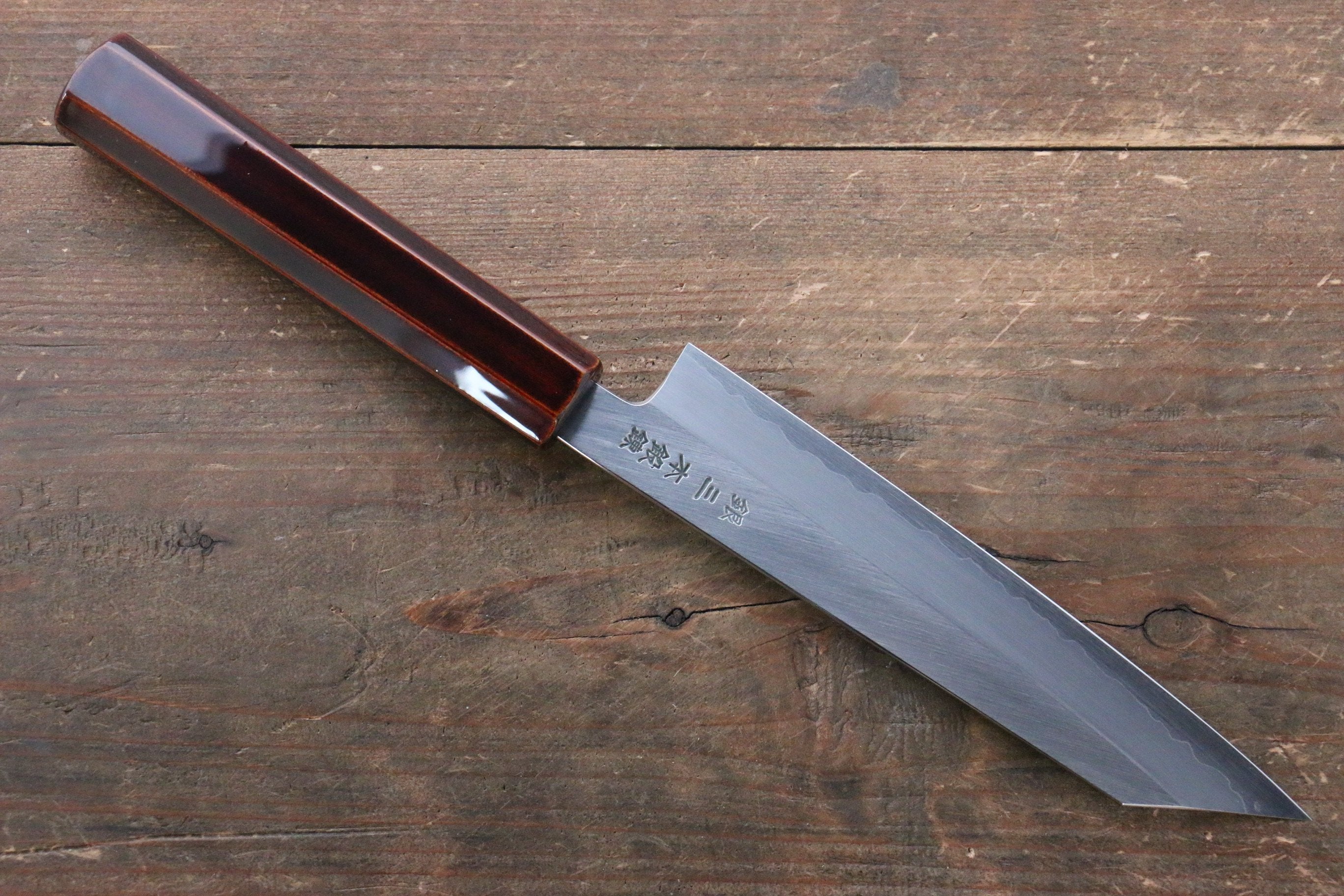 Seisuke Silver Steel No.3 Kiritsuke Petty-Utility 150mm Lacquered Wood Handle - Seisuke Knife