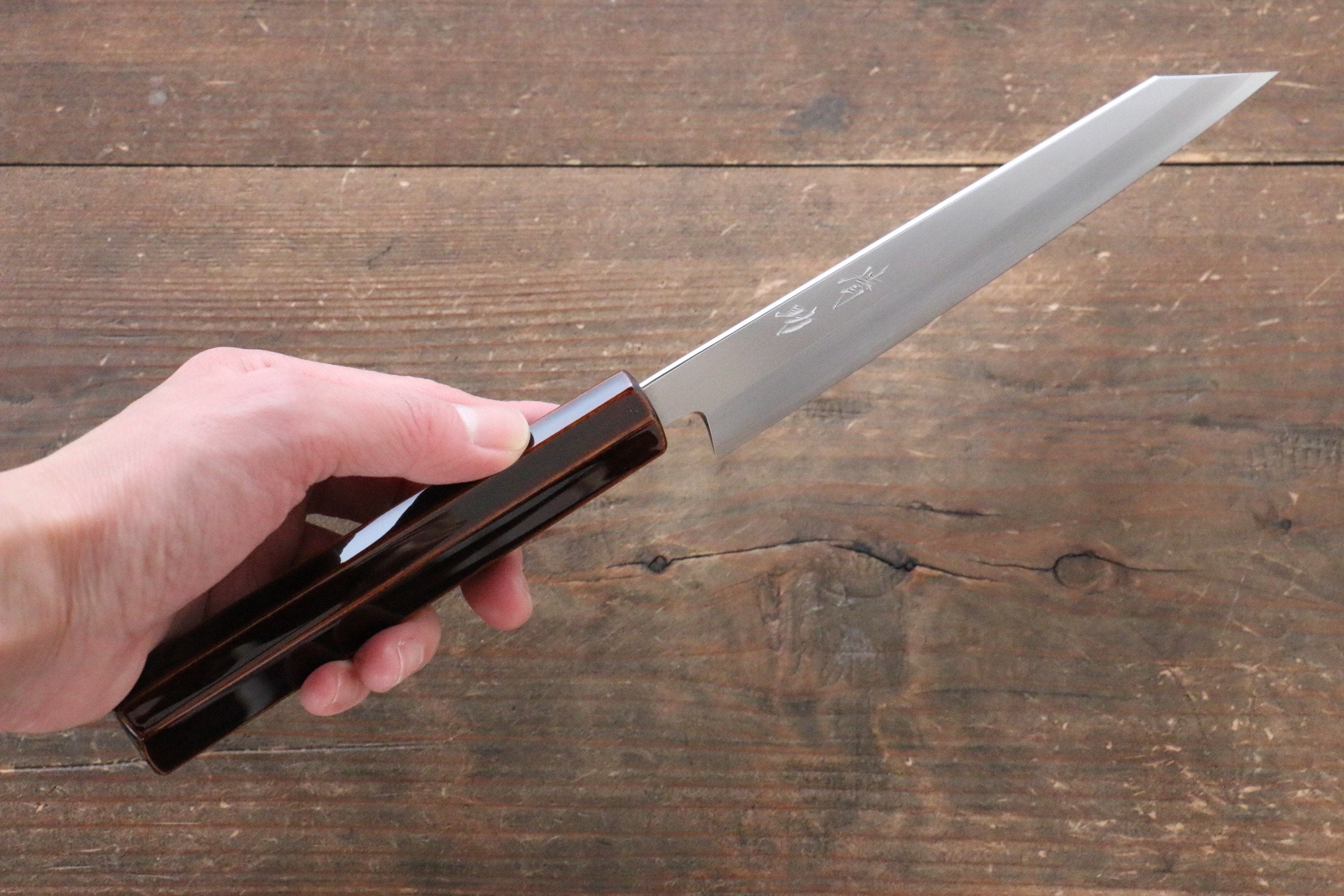 Seisuke Silver Steel No.3 Kiritsuke Petty-Utility 150mm Lacquered Wood Handle - Seisuke Knife