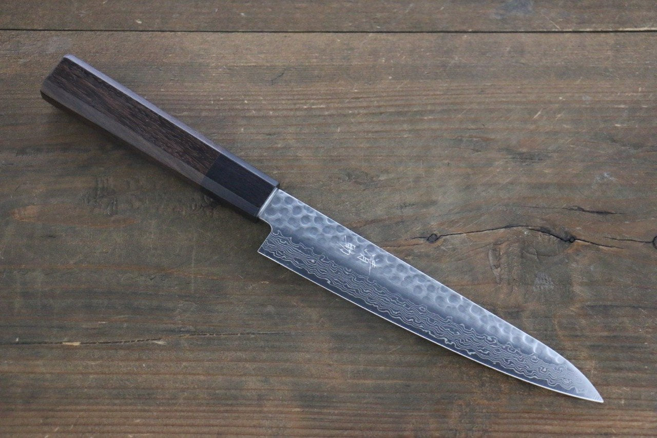 Seisuke AUS10 Petty-Utility 150mm Shitan Handle - Seisuke Knife