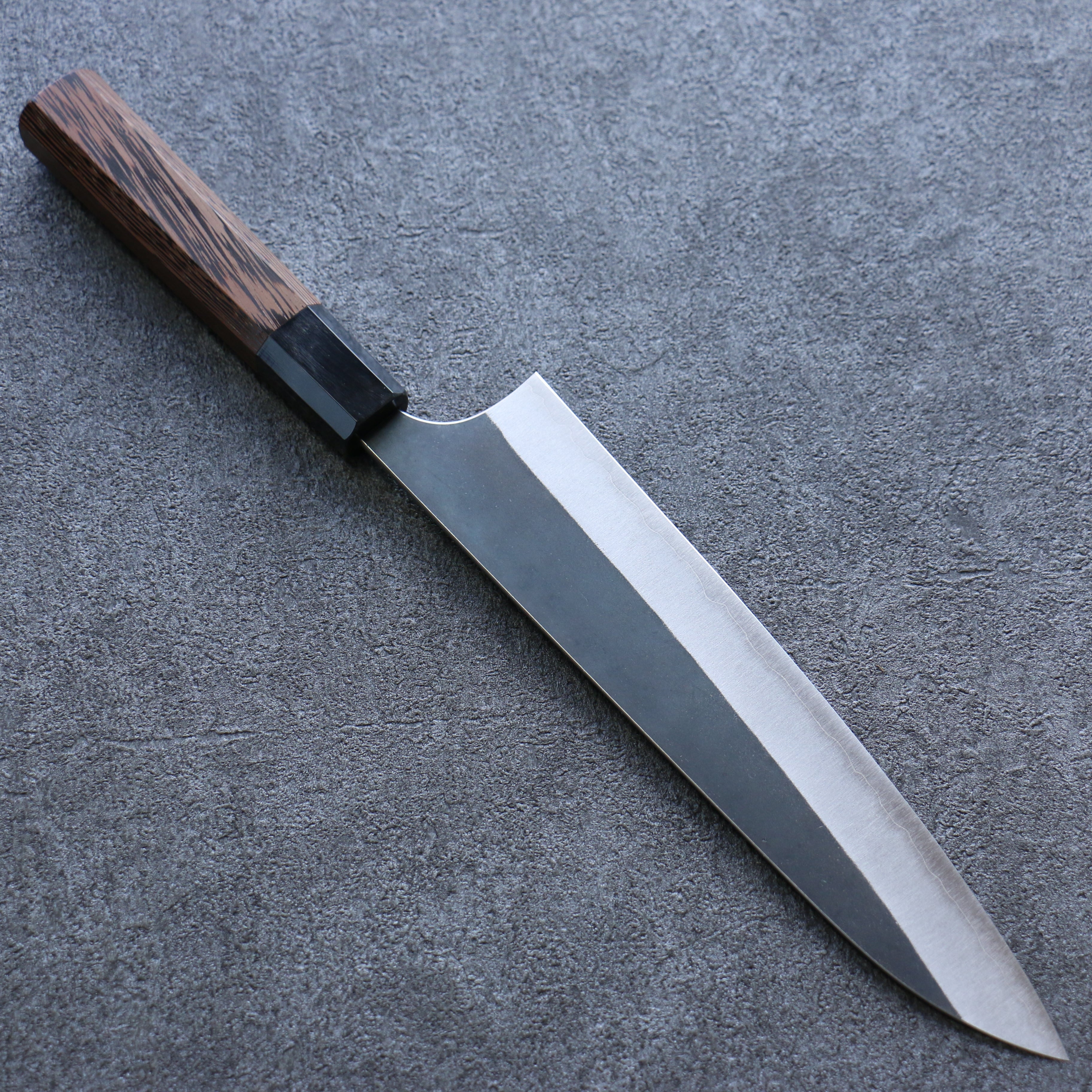 Yoshimi Kato White Steel Black Gyuto 210mm Wenge Handle - Seisuke Knife