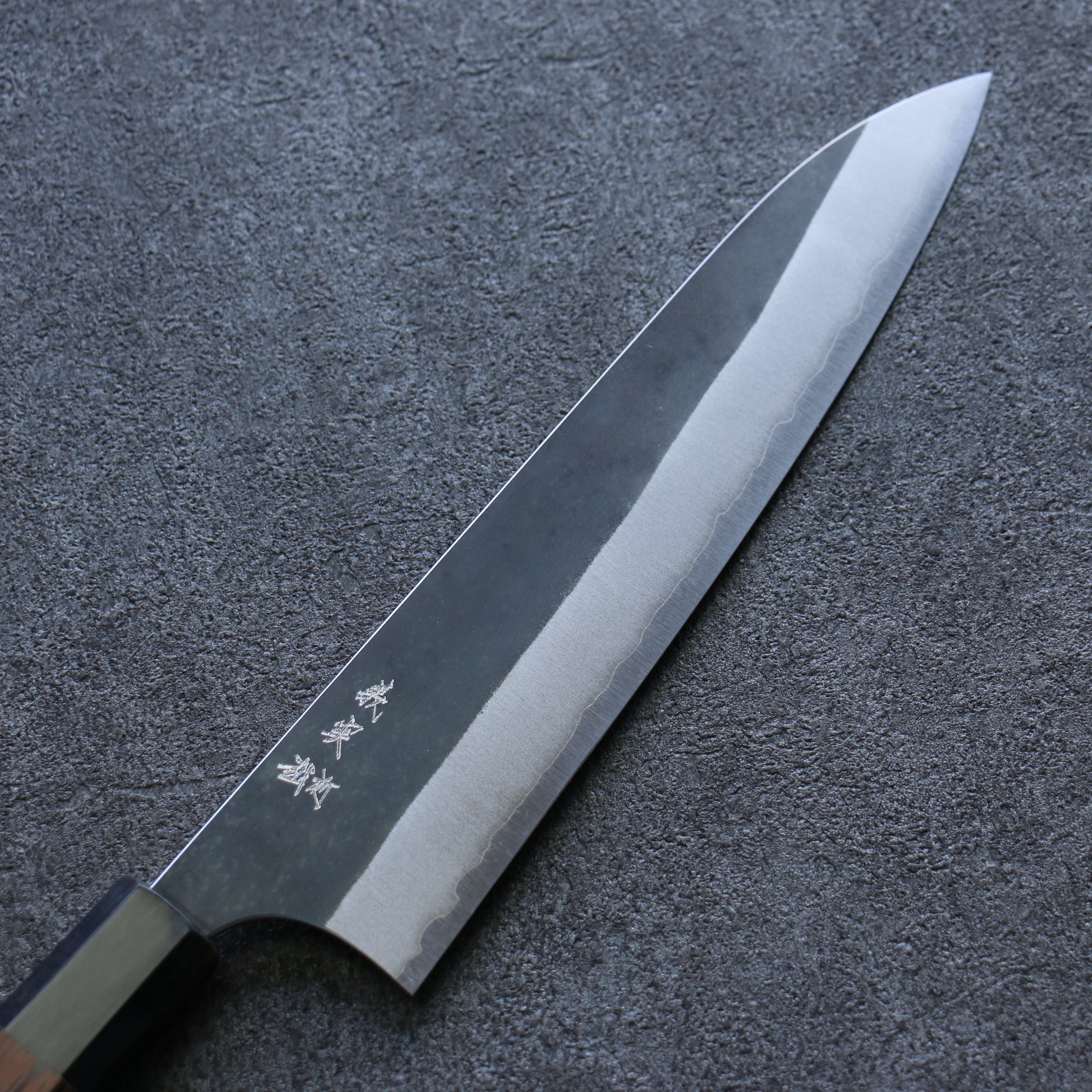 Yoshimi Kato White Steel Black Gyuto 210mm Wenge Handle - Seisuke Knife