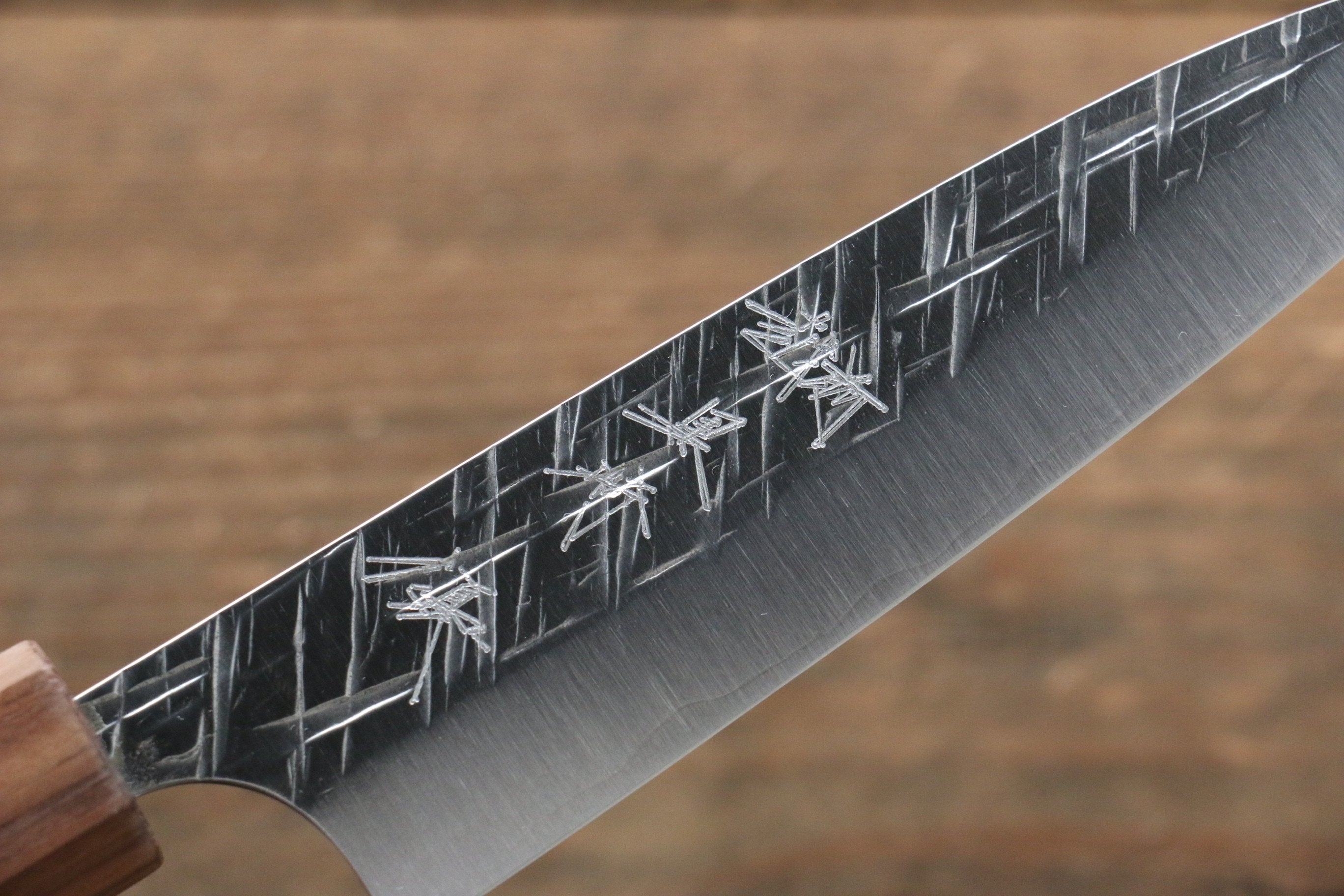 Yu Kurosaki Raijin Cobalt Special Steel Hammered Petty-Utility 120mm Walnut Handle - Seisuke Knife