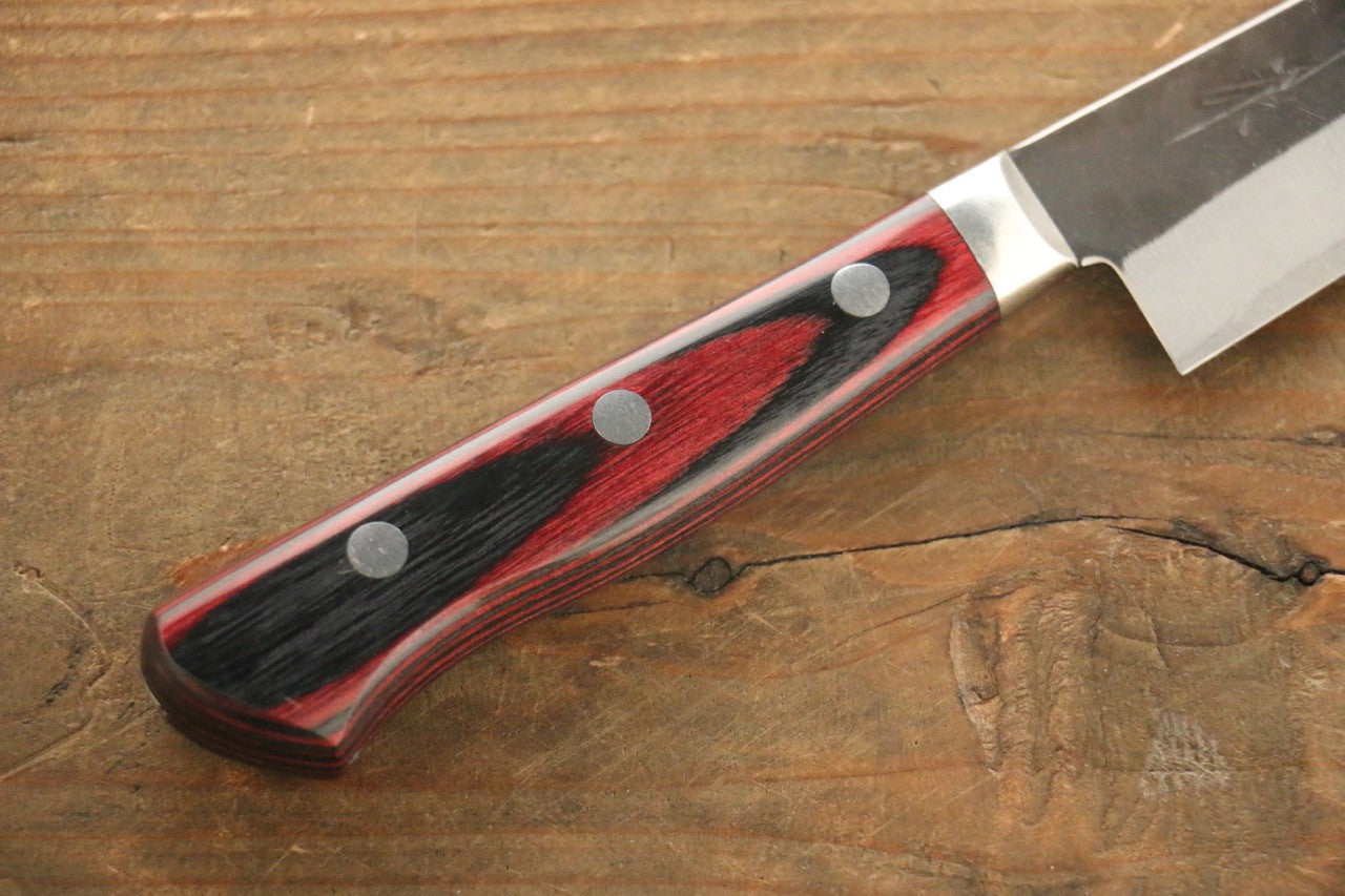 Yoshimi Kato Blue Super Clad Kurouchi Petty-Utility Japanese Chef Knife 120mm - Seisuke Knife