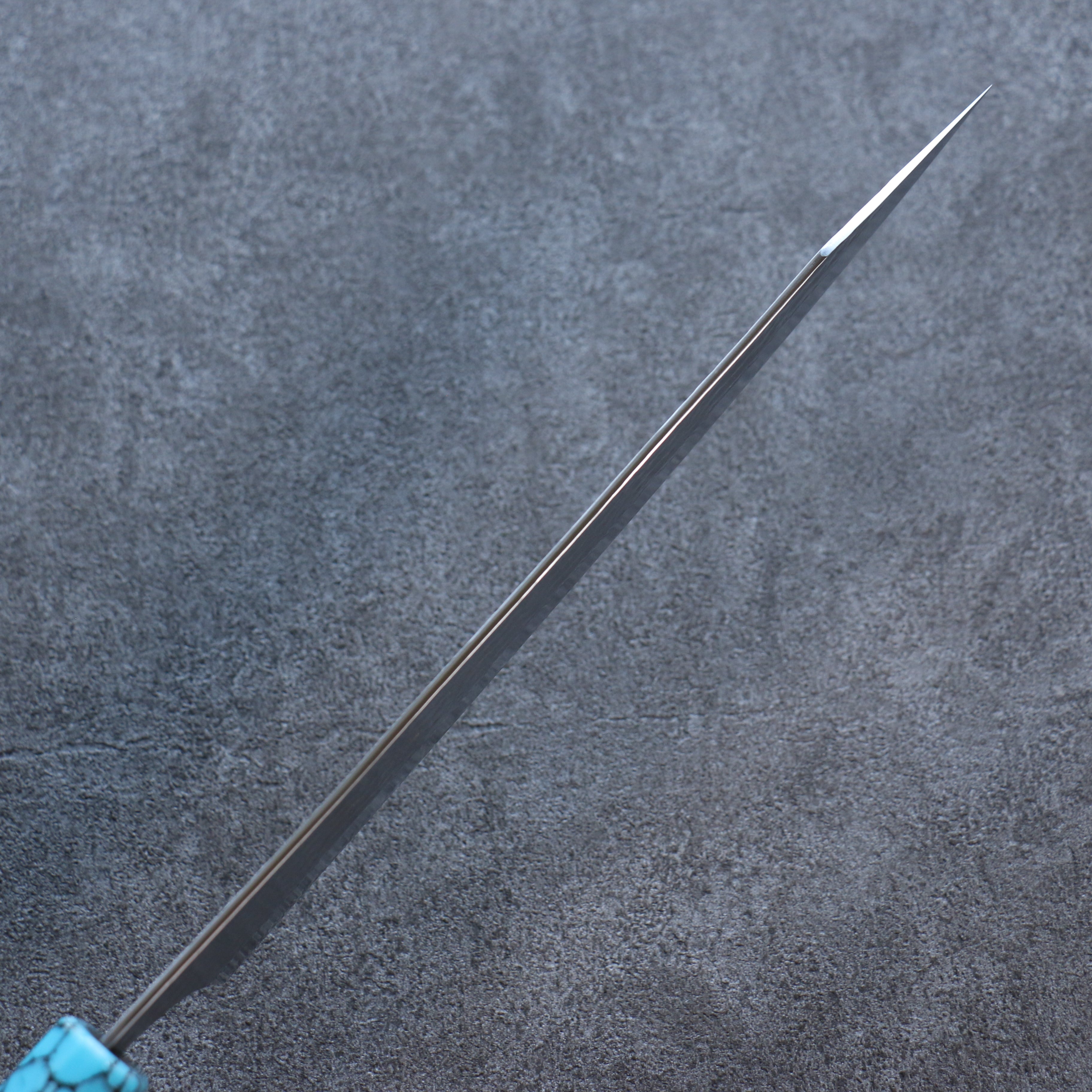 Yu Kurosaki Senko Ei SG2 Hammered Gyuto 240mm Wenge(ferrule: Turquoise with Ring) Handle - Seisuke Knife