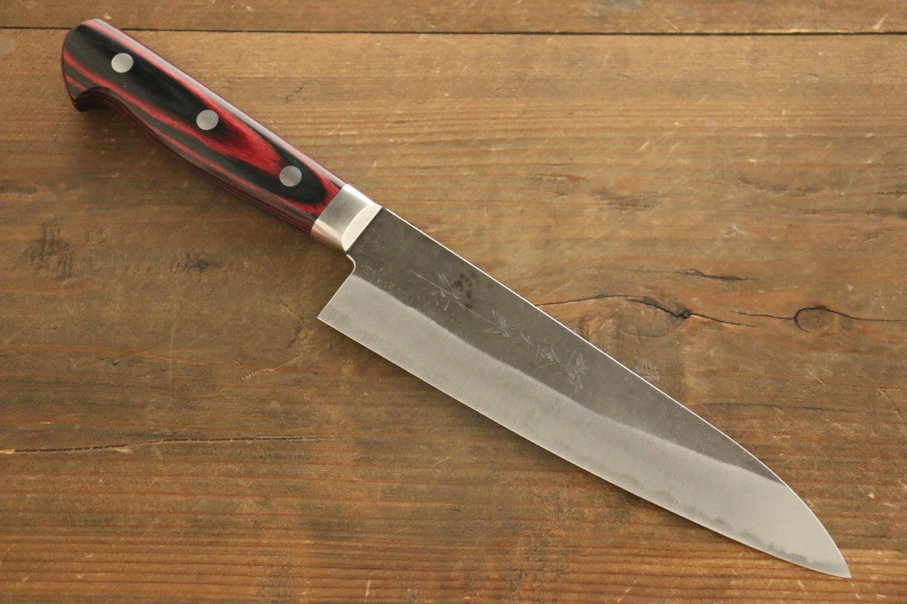 Yoshimi Kato Blue Super Clad Kurouchi Gyuto Japanese Chef Knife 180mm - Seisuke Knife