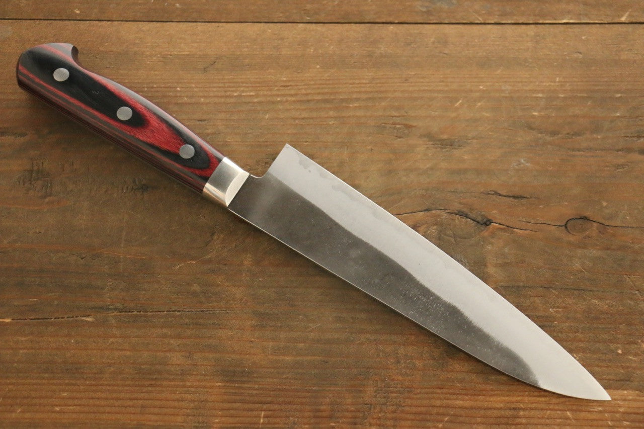 Yoshimi Kato Blue Super Clad Kurouchi Gyuto Japanese Chef Knife 180mm - Seisuke Knife