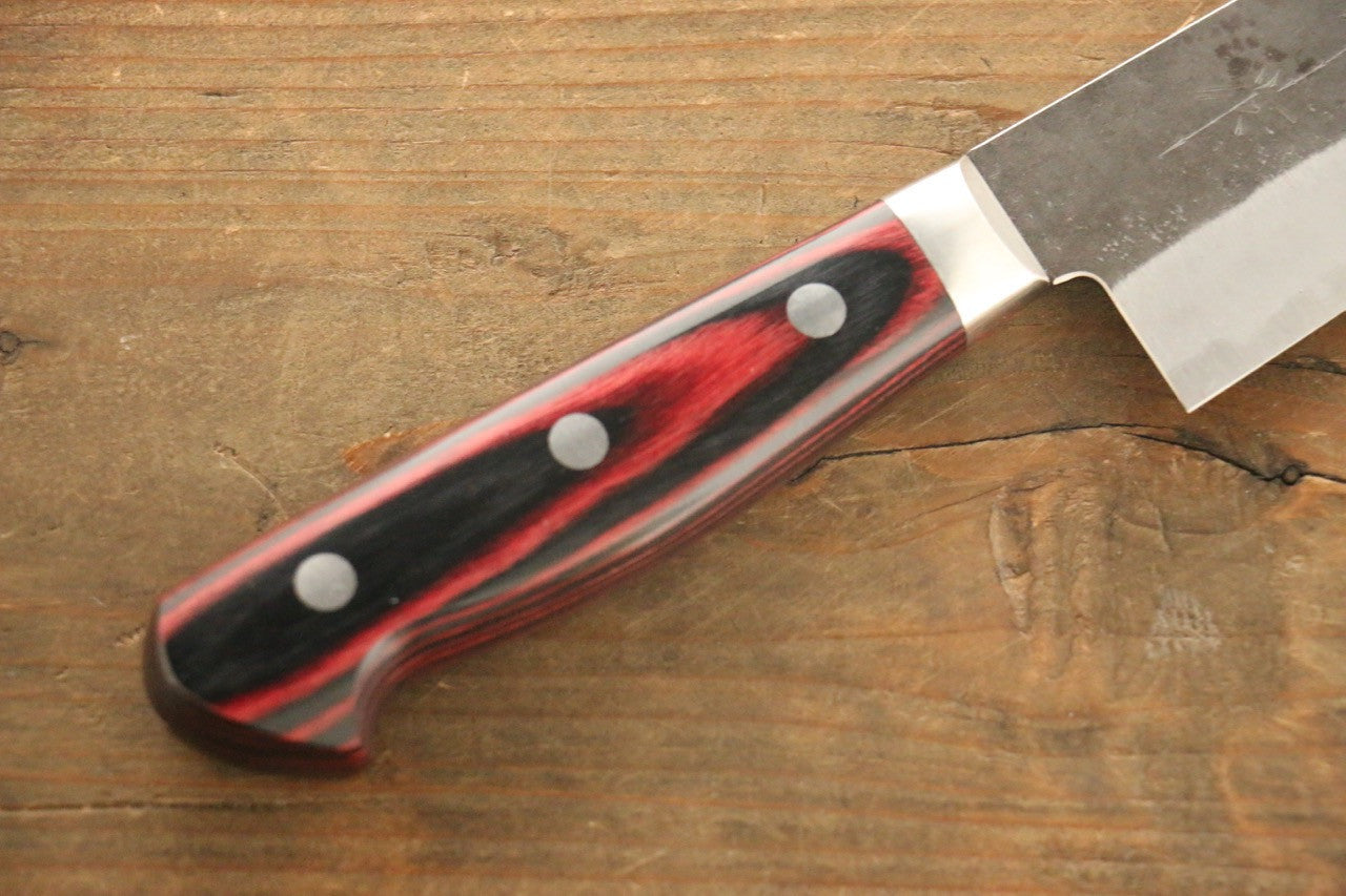 Yoshimi Kato Blue Super Clad Kurouchi Gyuto Japanese Chef Knife 180mm - Seisuke Knife