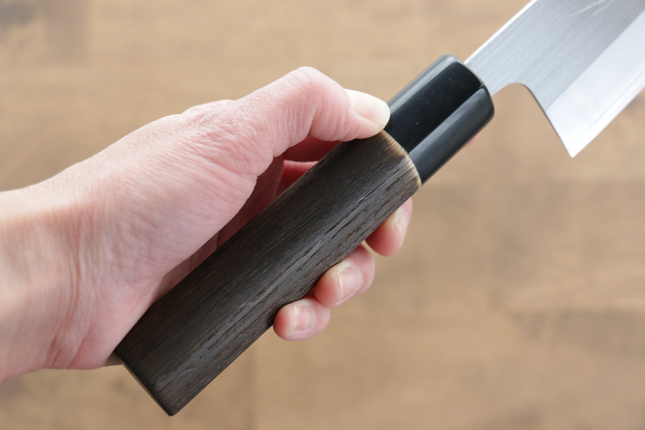 Seisuke SRS13 Santoku 165mm Burnt Chestnut Handle - Seisuke Knife