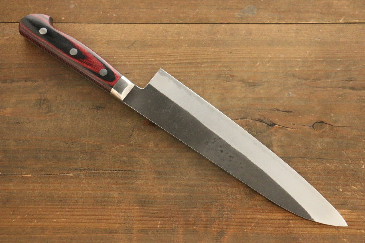 Yoshimi Kato Blue Super Clad Kurouchi Gyuto Japanese Chef Knife 210mm - Seisuke Knife