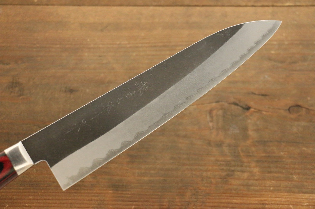 Yoshimi Kato Blue Super Clad Kurouchi Gyuto Japanese Chef Knife 210mm - Seisuke Knife