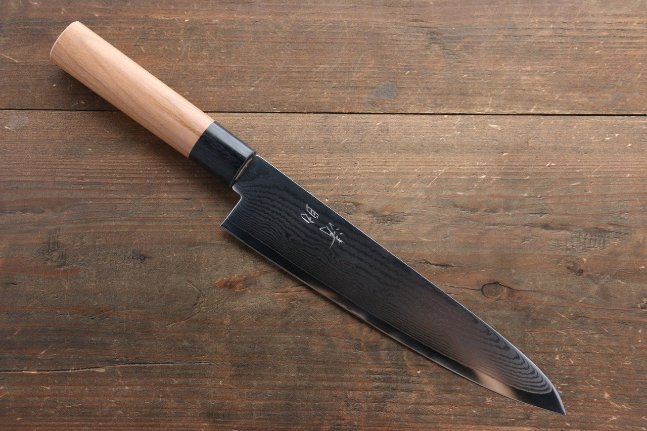 Seisuke VG10 63 Layer Damascus Gyuto 210mm Cherry Tree Handle - Seisuke Knife
