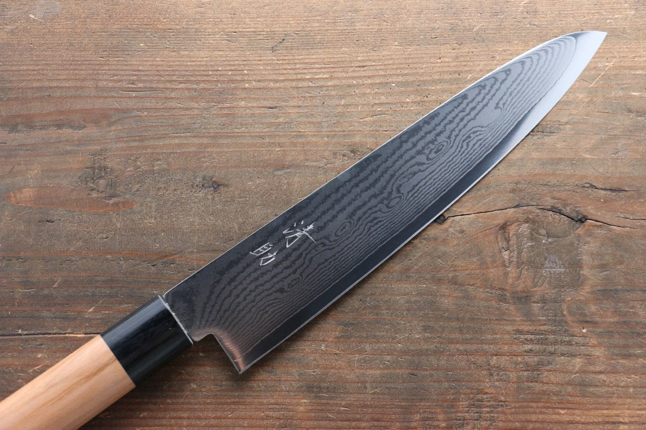 Seisuke VG10 63 Layer Damascus Gyuto 210mm Cherry Tree Handle - Seisuke Knife