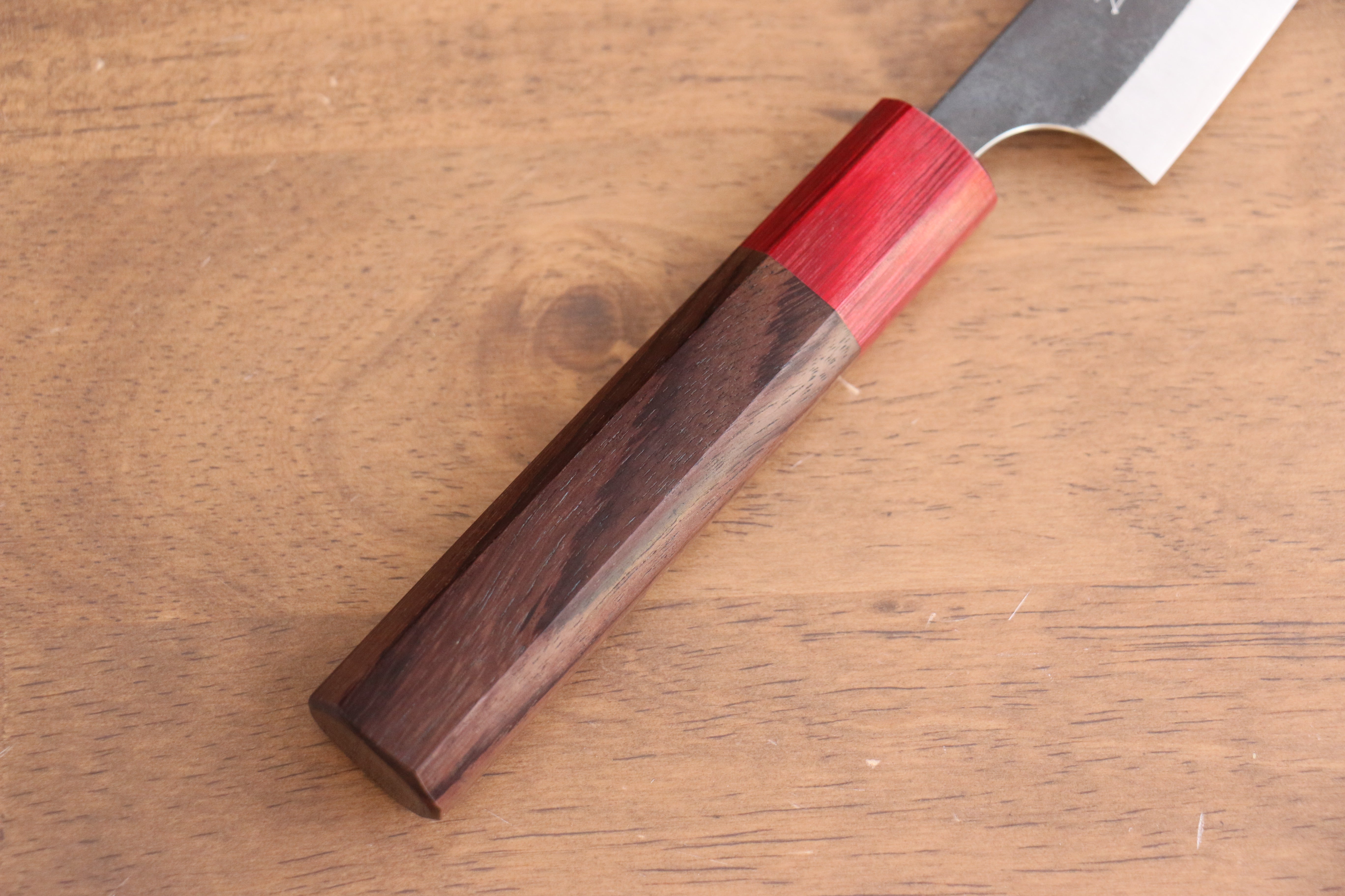 Yoshimi Kato Blue Super Kurouchi Petty-Utility 120mm Shitan Handle - Seisuke Knife