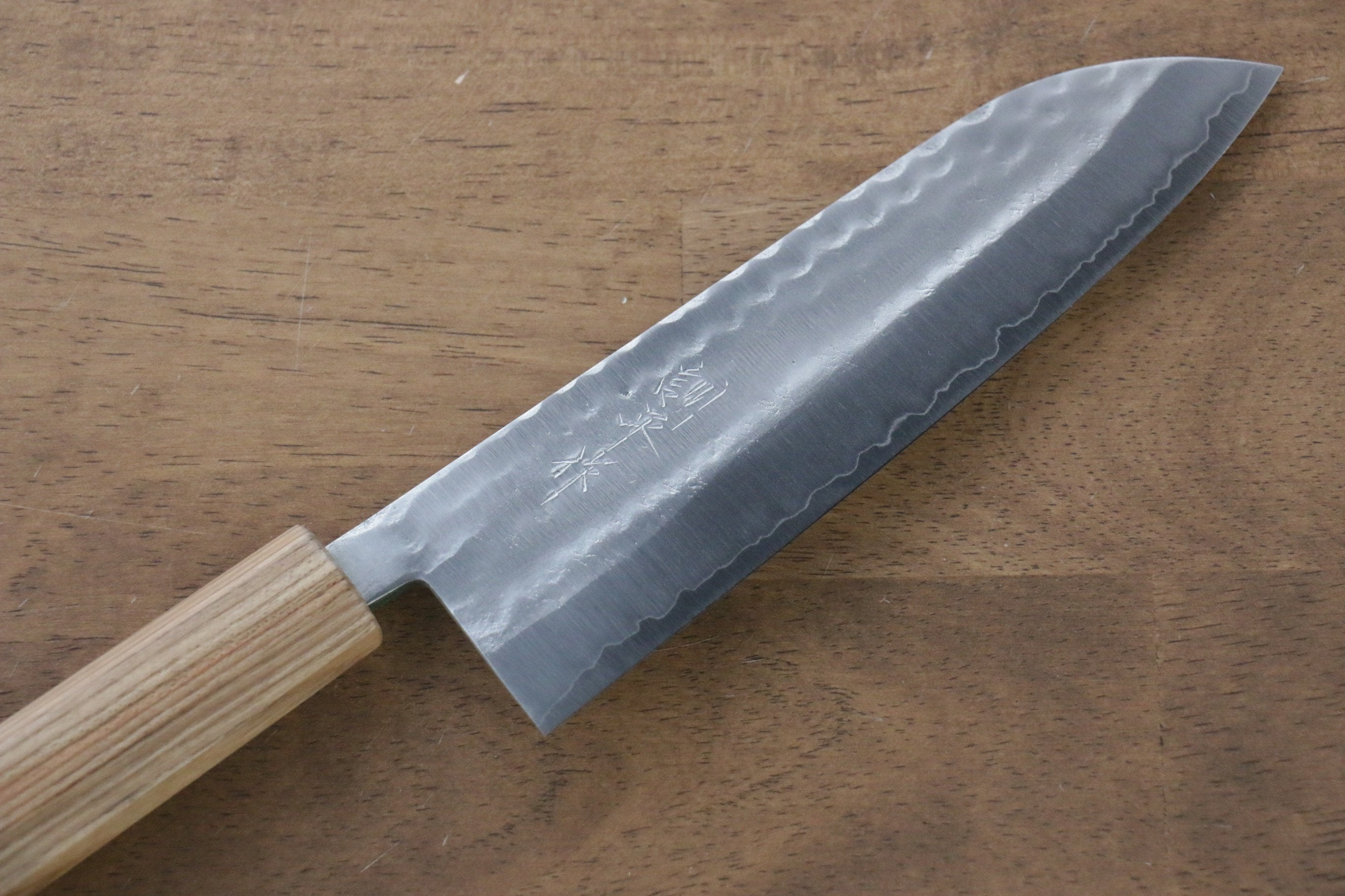 Kunihira VG1 Hammered Santoku 170mm Enju Handle - Seisuke Knife