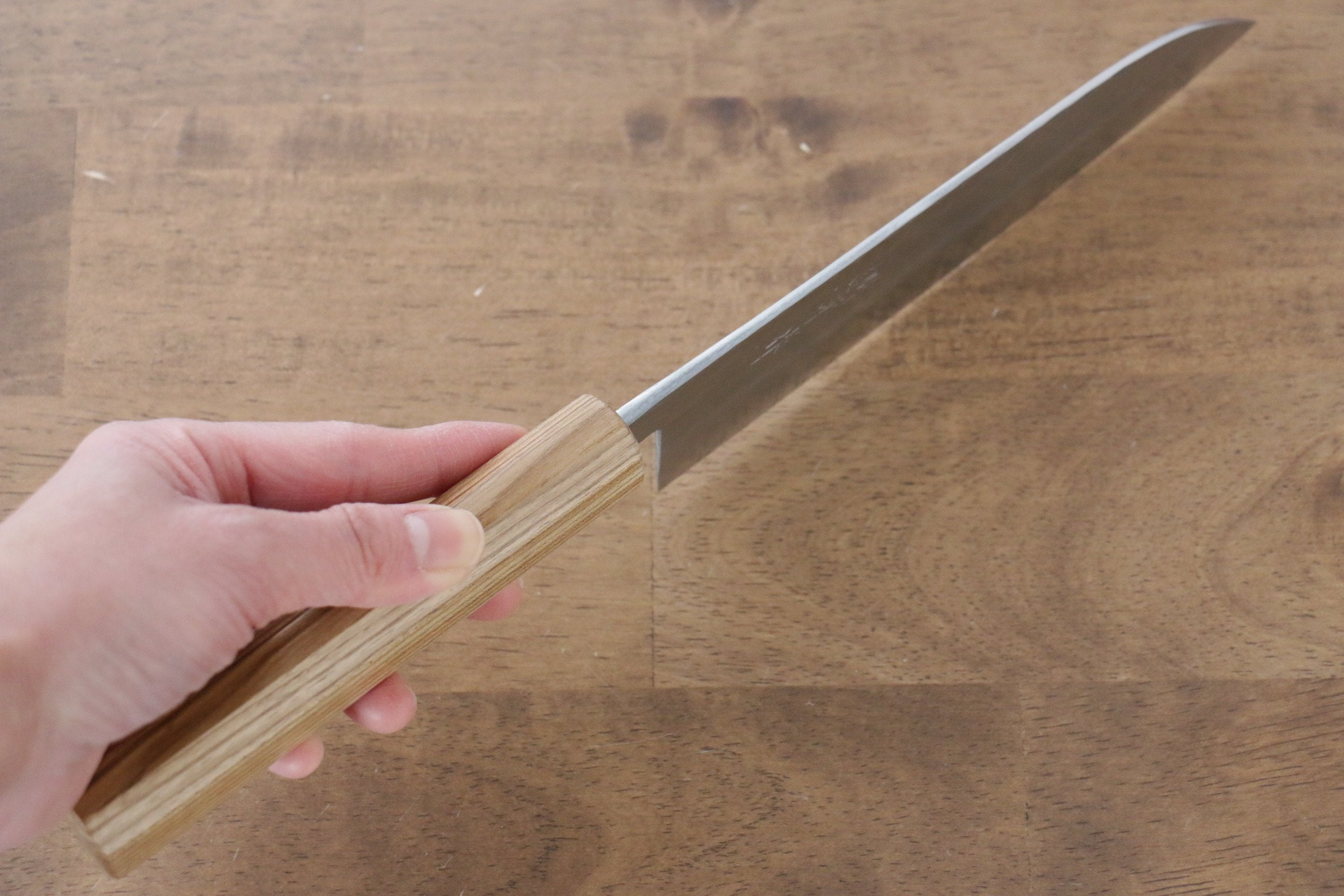 Kunihira VG1 Hammered Santoku 170mm Enju Handle - Seisuke Knife