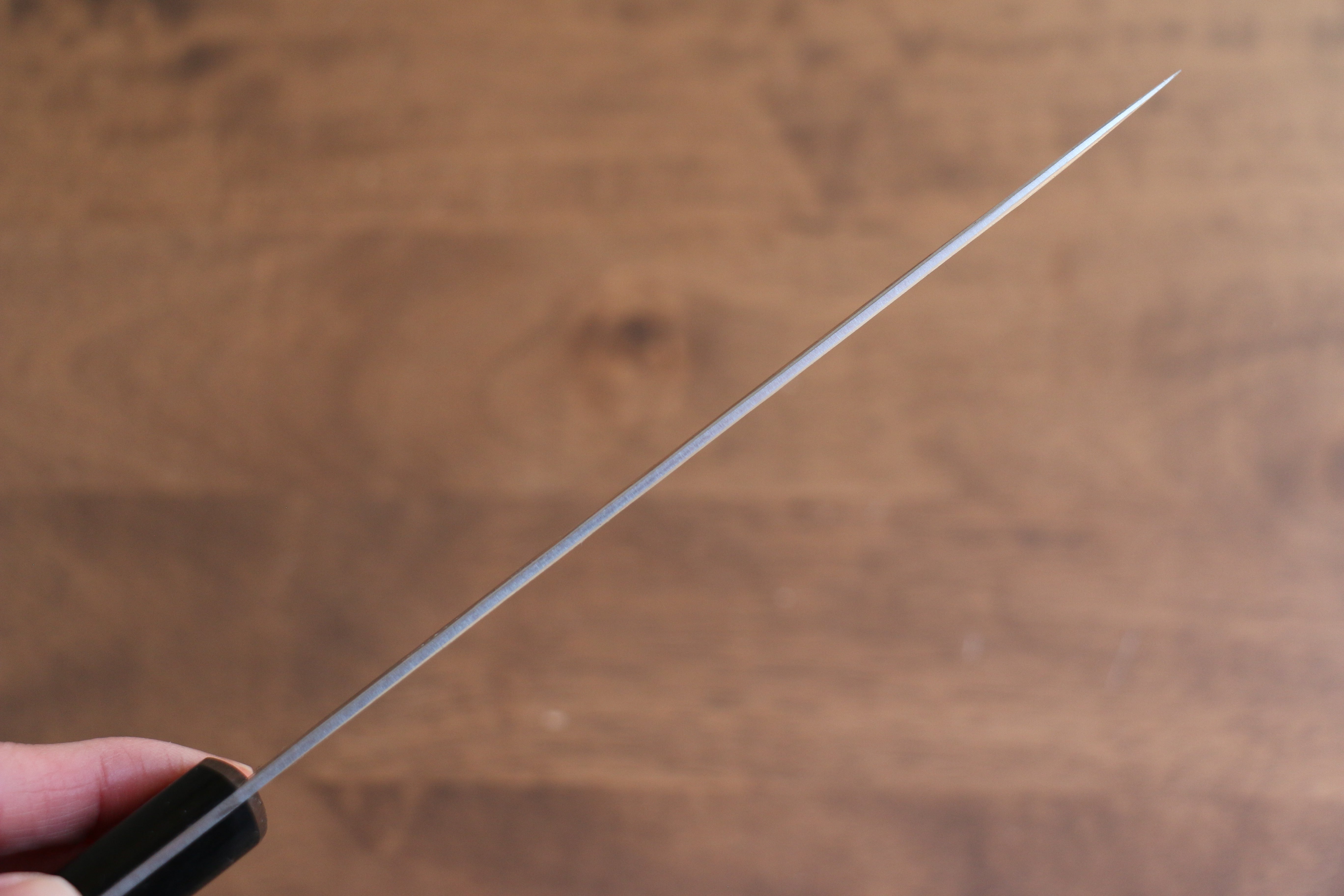 Nao Yamamoto AUS8 Hammered Petty-Utility 160mm Black Pakkawood Handle - Seisuke Knife