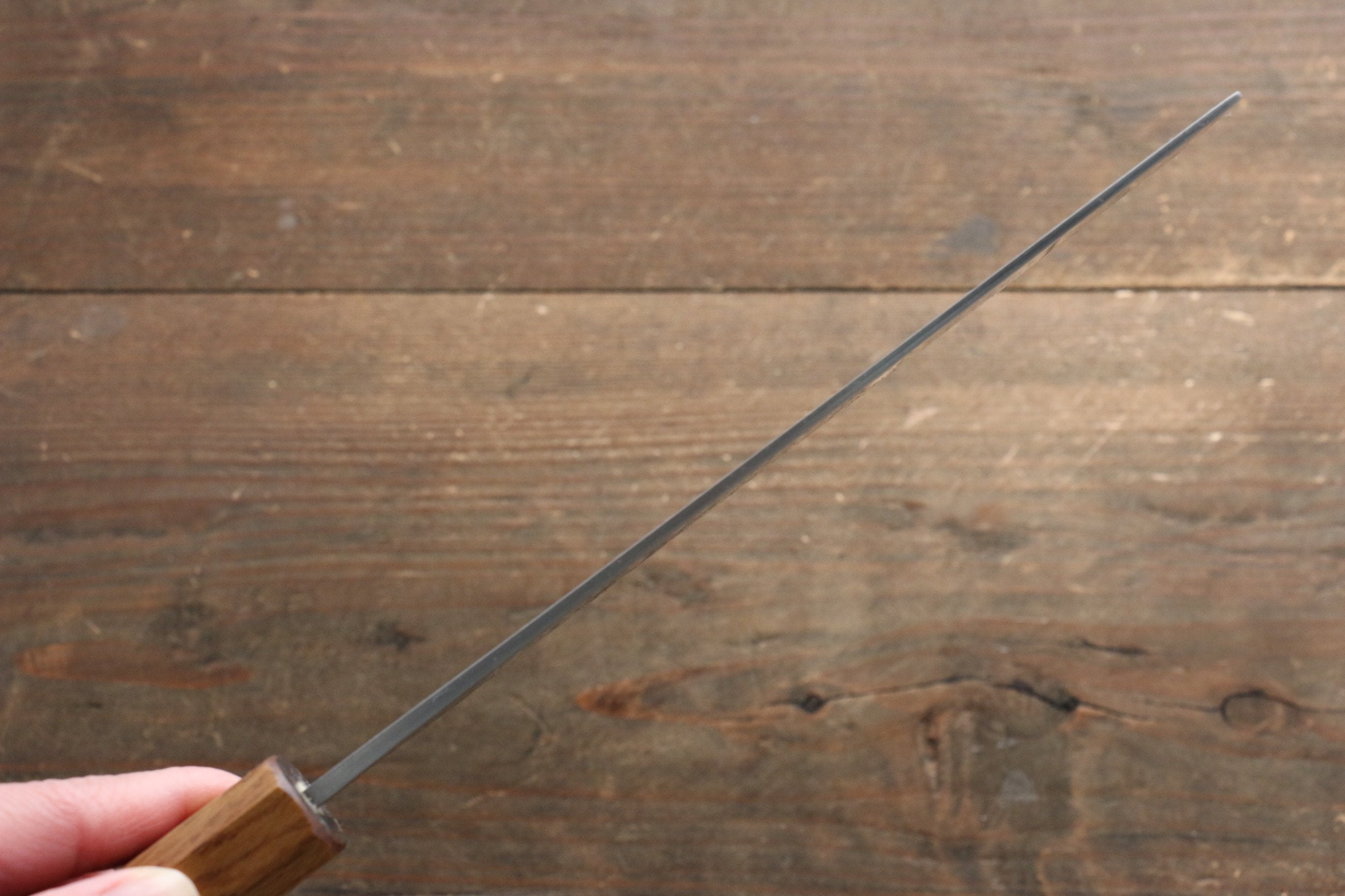Seisuke SLD 49 Layer Damascus Nakiri 165mm Oak Handle - Seisuke Knife