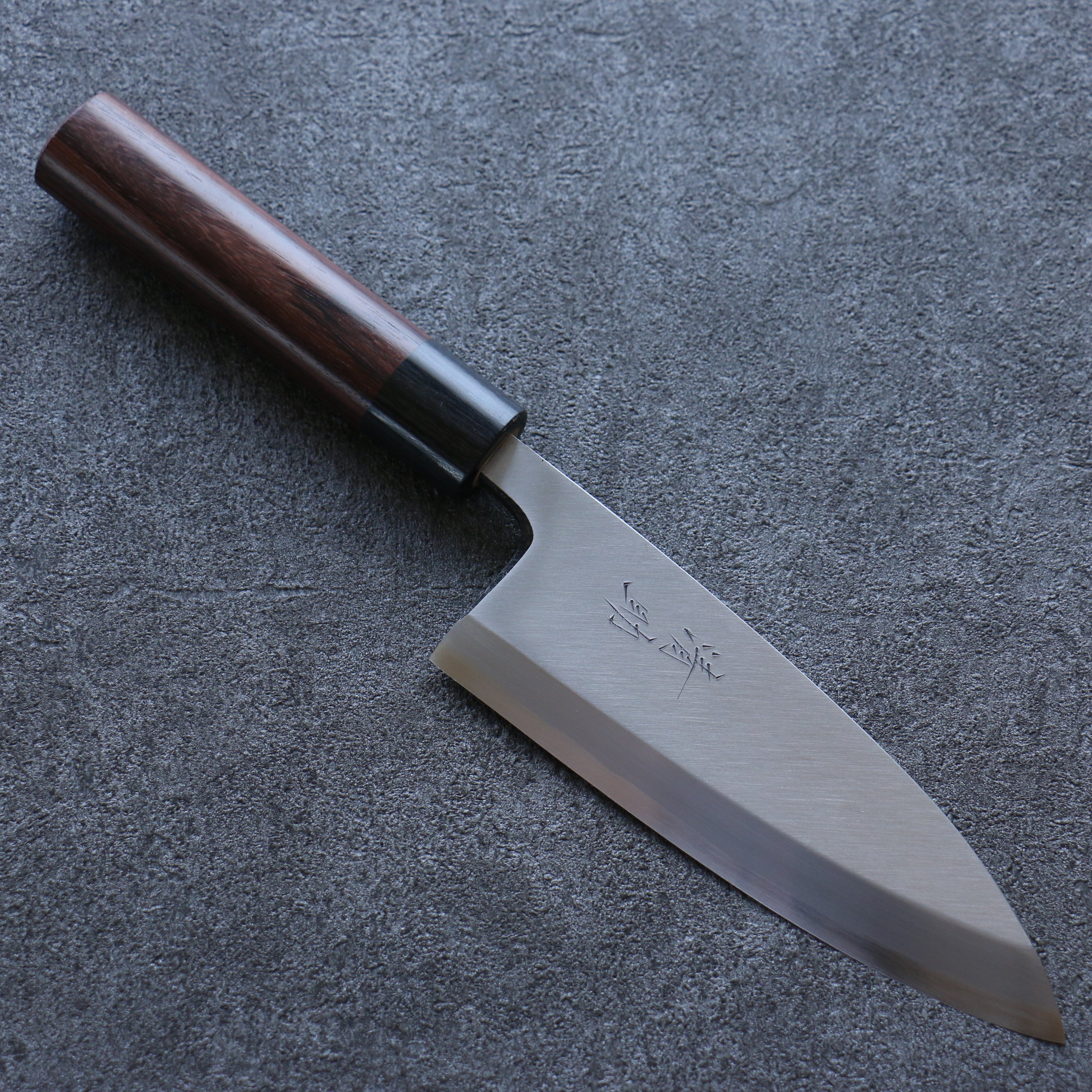 Seisuke Blue Steel Kasumitogi Deba 150mm Rosewood Handle - Seisuke Knife