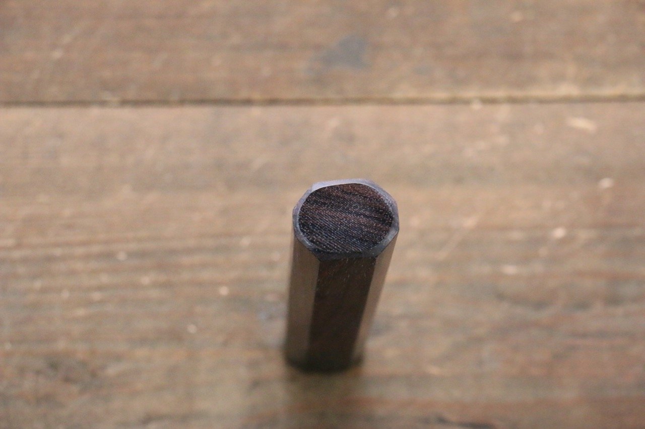 Octagonal Shitan Rosewood Knife Handle (Petty 150mm) - Seisuke Knife