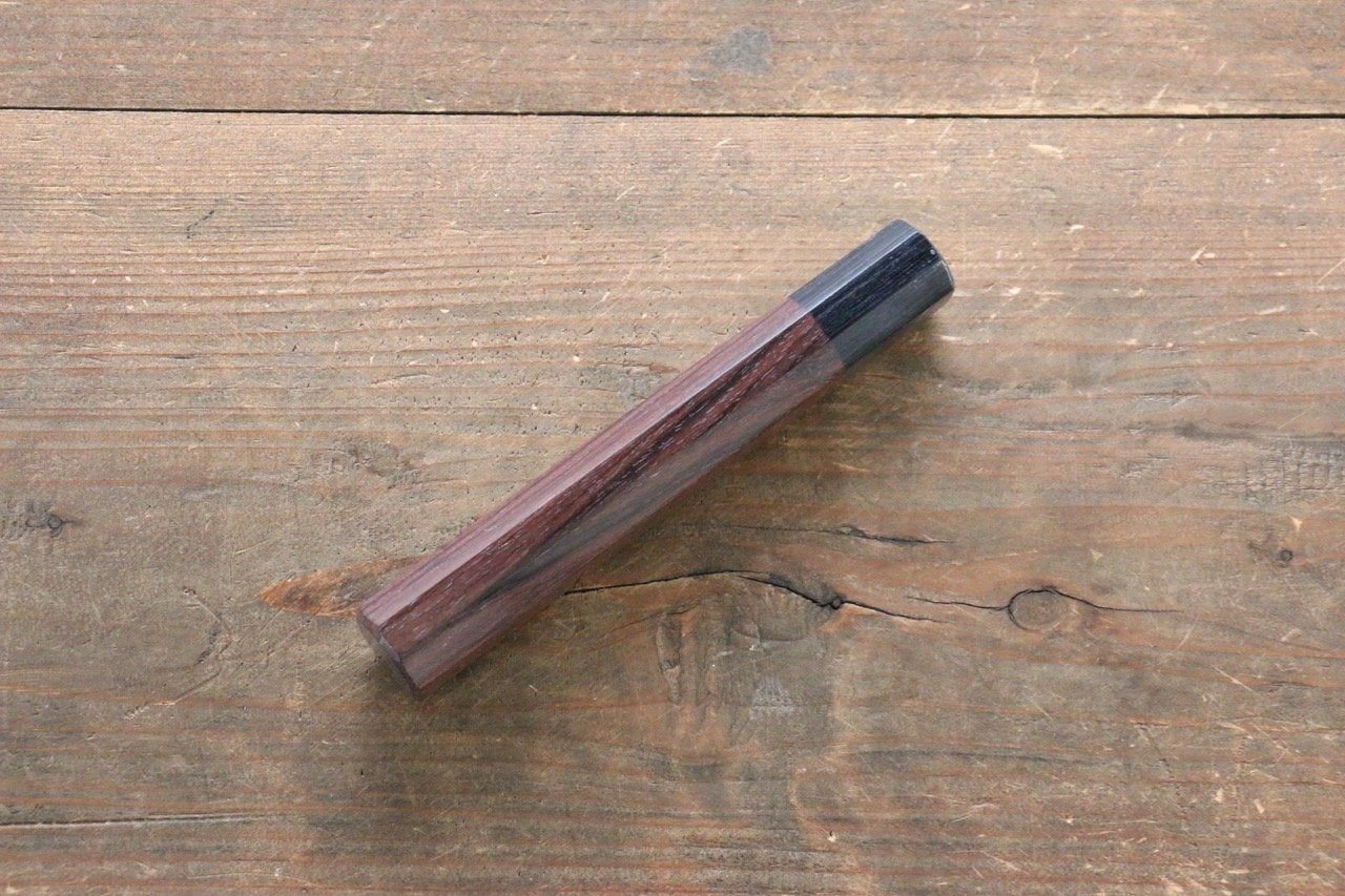 Octagonal Shitan Rosewood Knife Handle (Gyuto 180mm) - Seisuke Knife