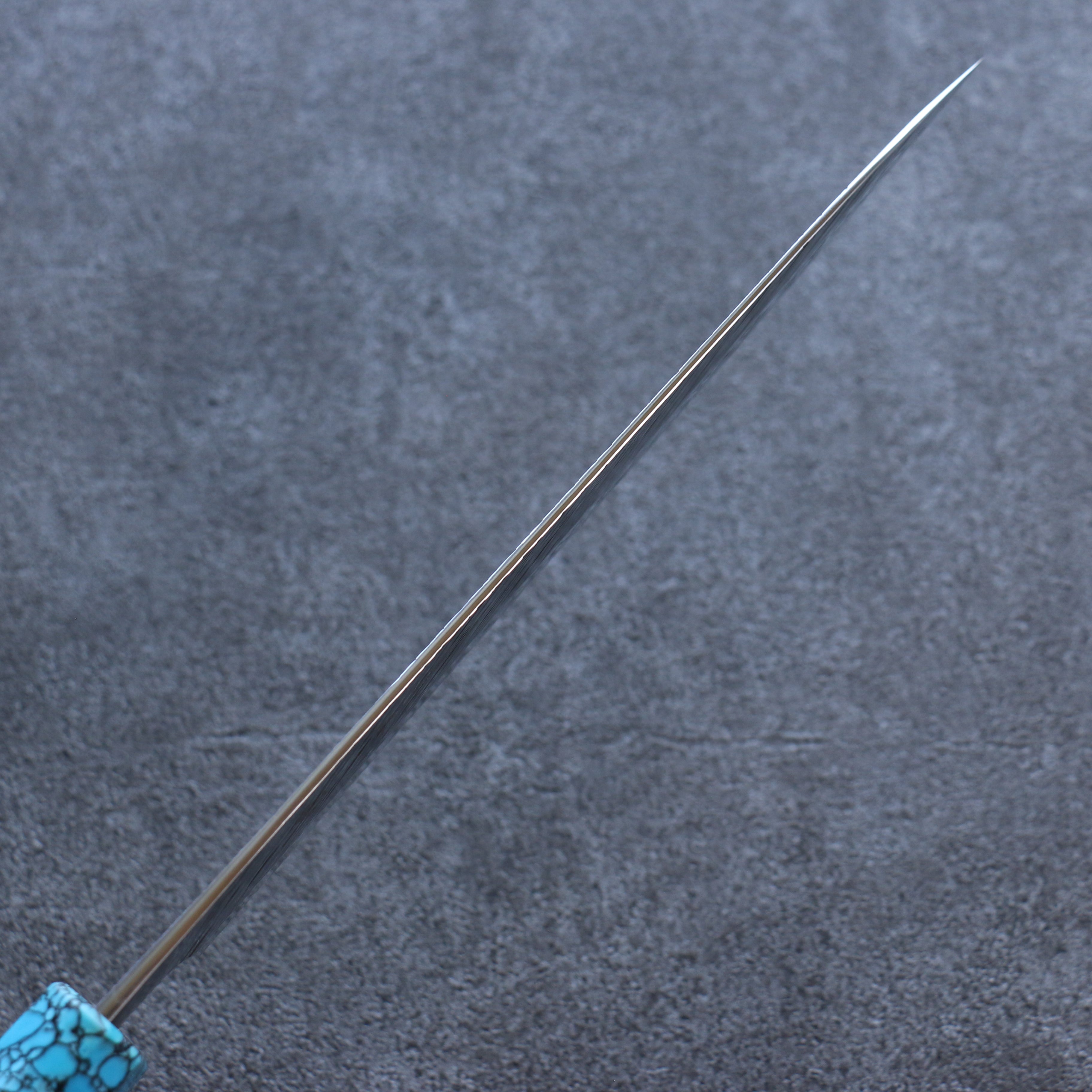 Yu Kurosaki Fujin SG2 Hammered Gyuto 210mm Rosewood(ferrule: Turquoise with Ring) Handle - Seisuke Knife