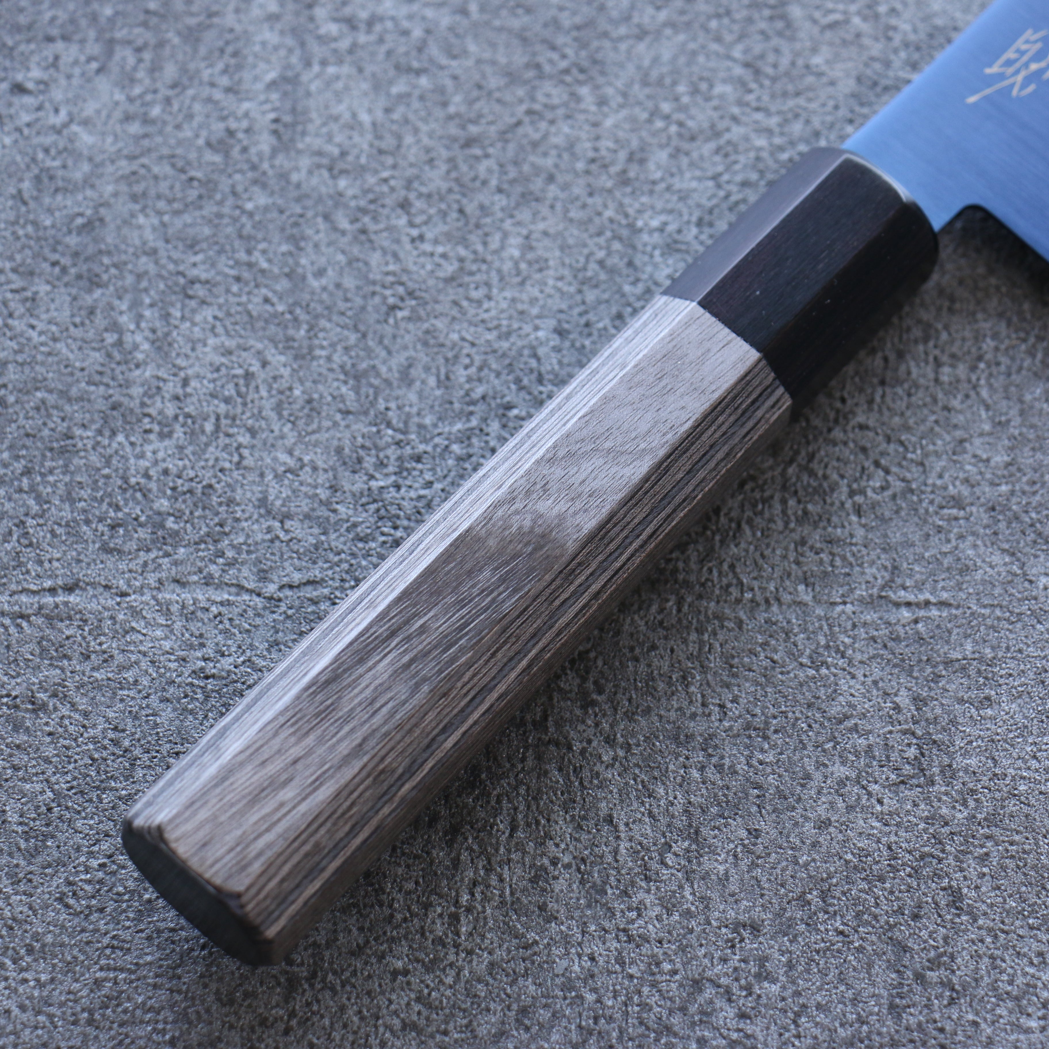 Seisuke SK-85 Ion plating Nakiri 160mm Gray Pakka wood Handle - Seisuke Knife