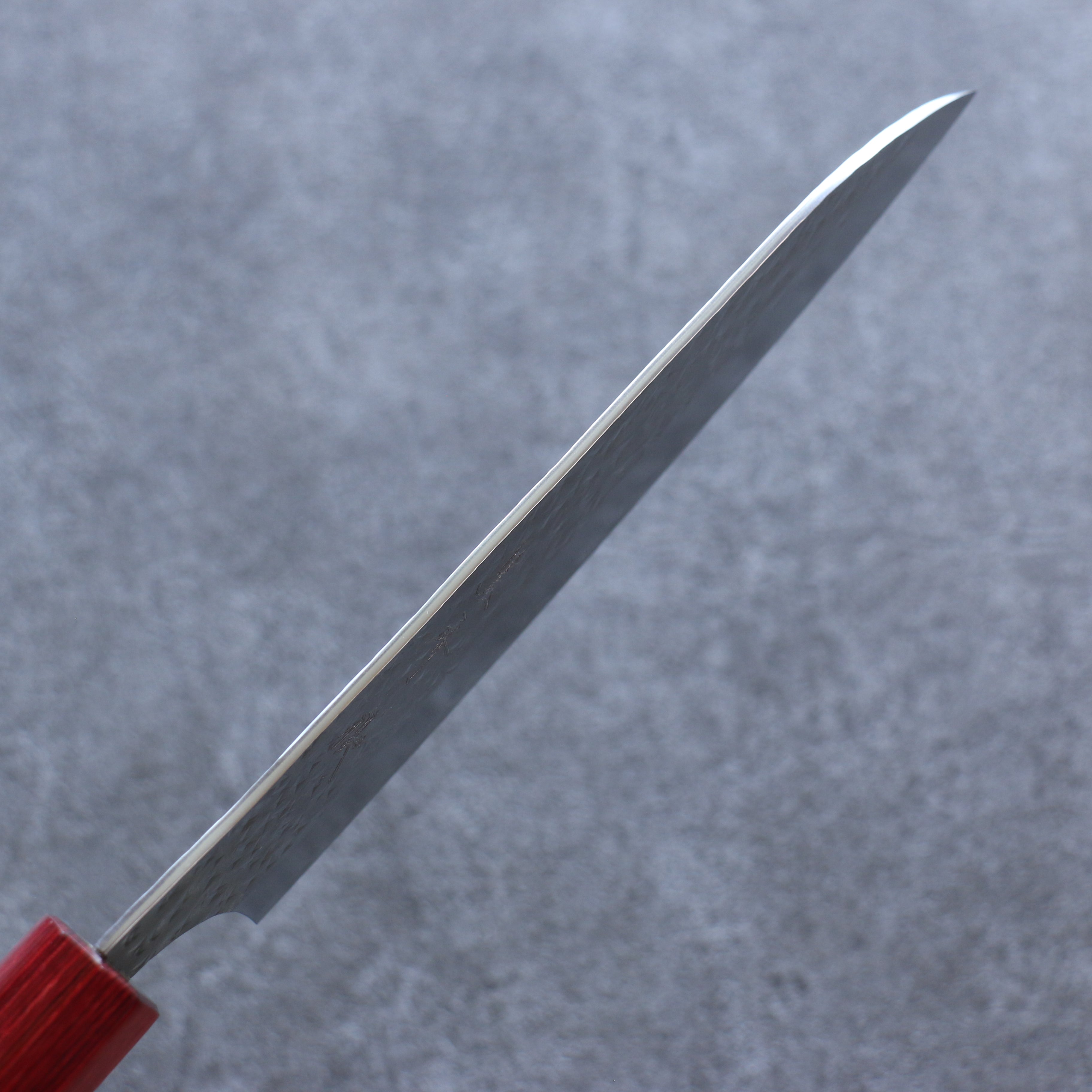 Yu Kurosaki Senko Ei SG2 Hammered Santoku 165mm Shitan (ferrule: Red Pakka wood) Handle - Seisuke Knife