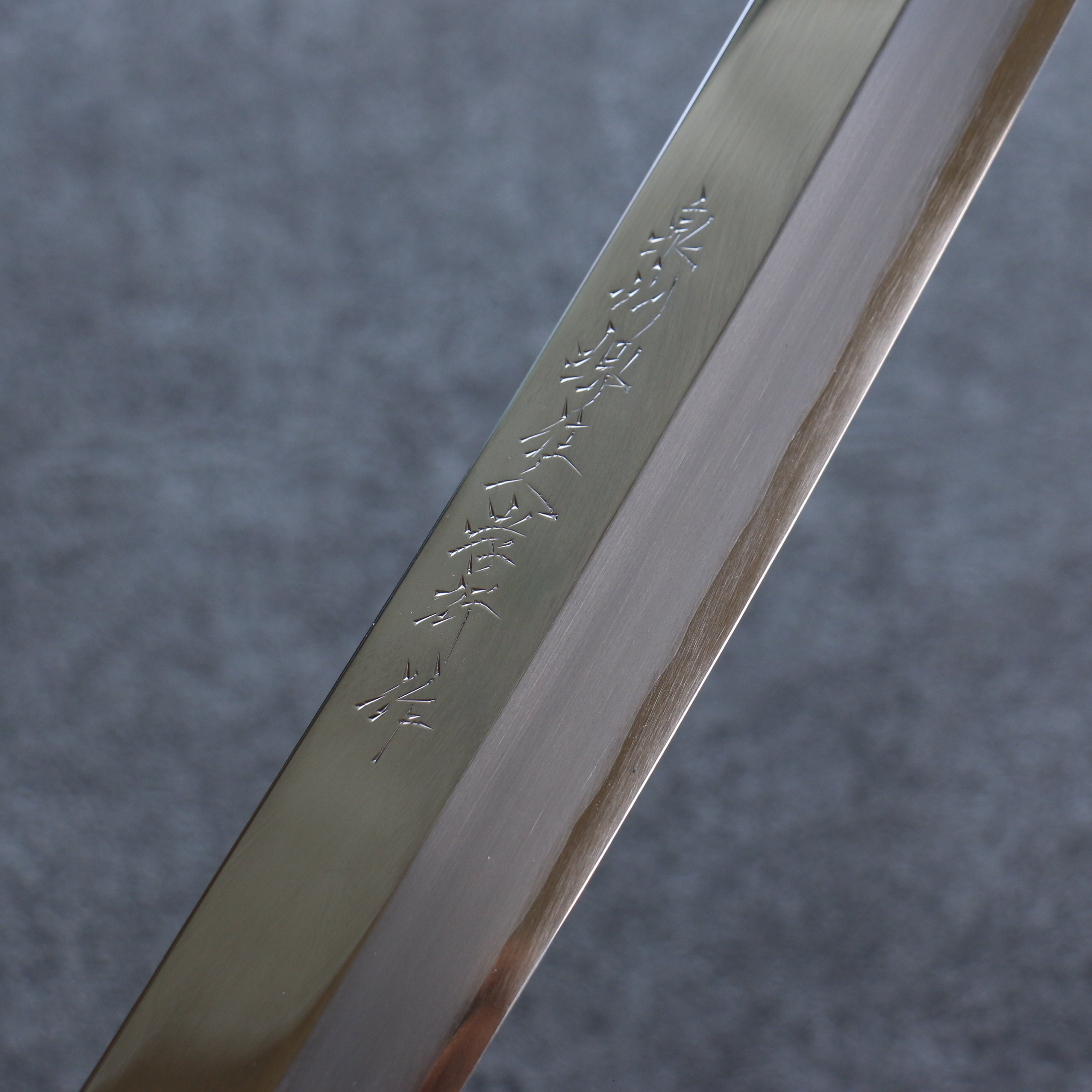Sakai Takayuki Zangetsu Silver Steel No.3 Mirrored Finish Sakimaru Yanagiba 330mm Ebony Wood Handle with Sheath - Seisuke Knife
