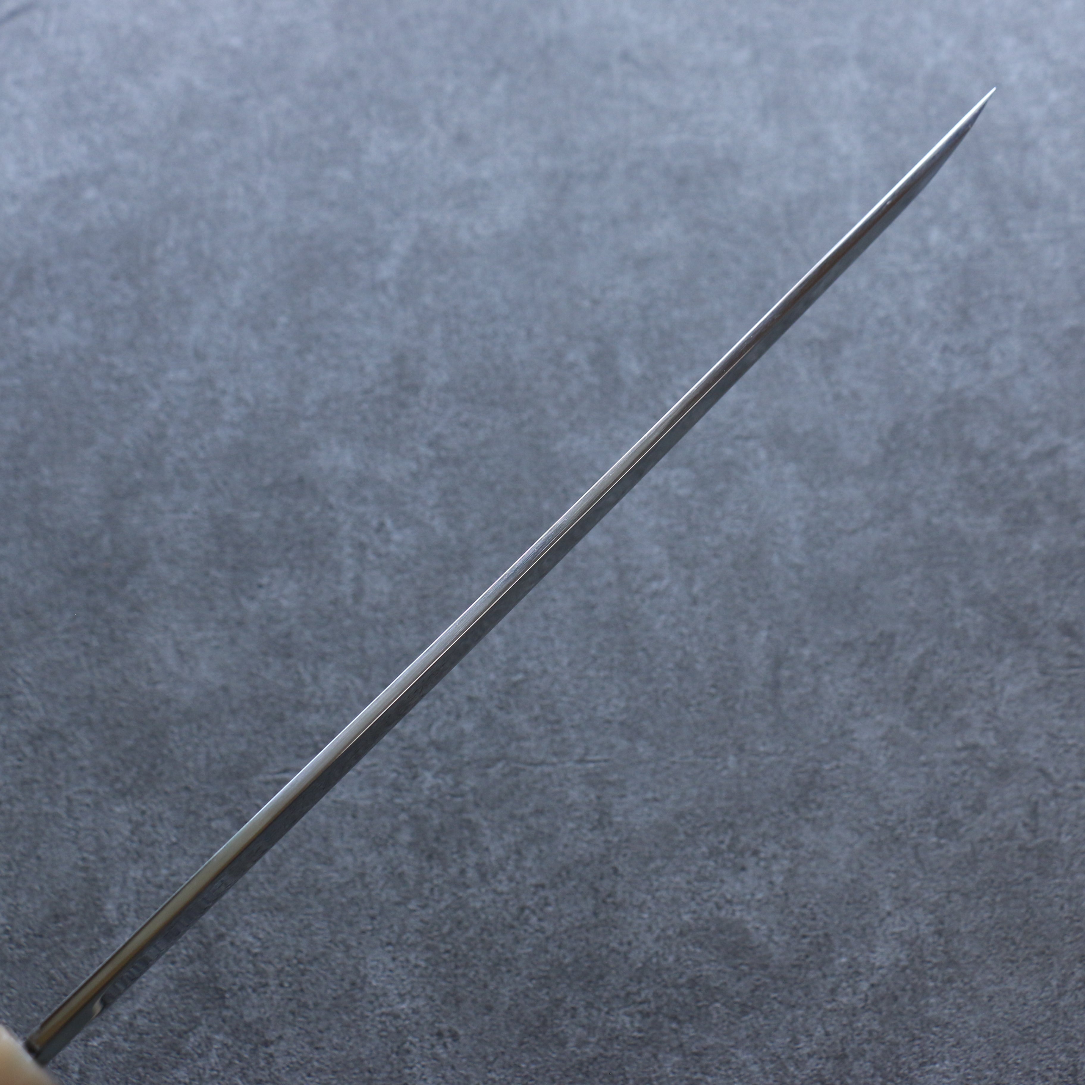 Sakai Takayuki Zangetsu Silver Steel No.3 Mirrored Finish Sakimaru Yanagiba 330mm Ebony Wood Handle with Sheath - Seisuke Knife