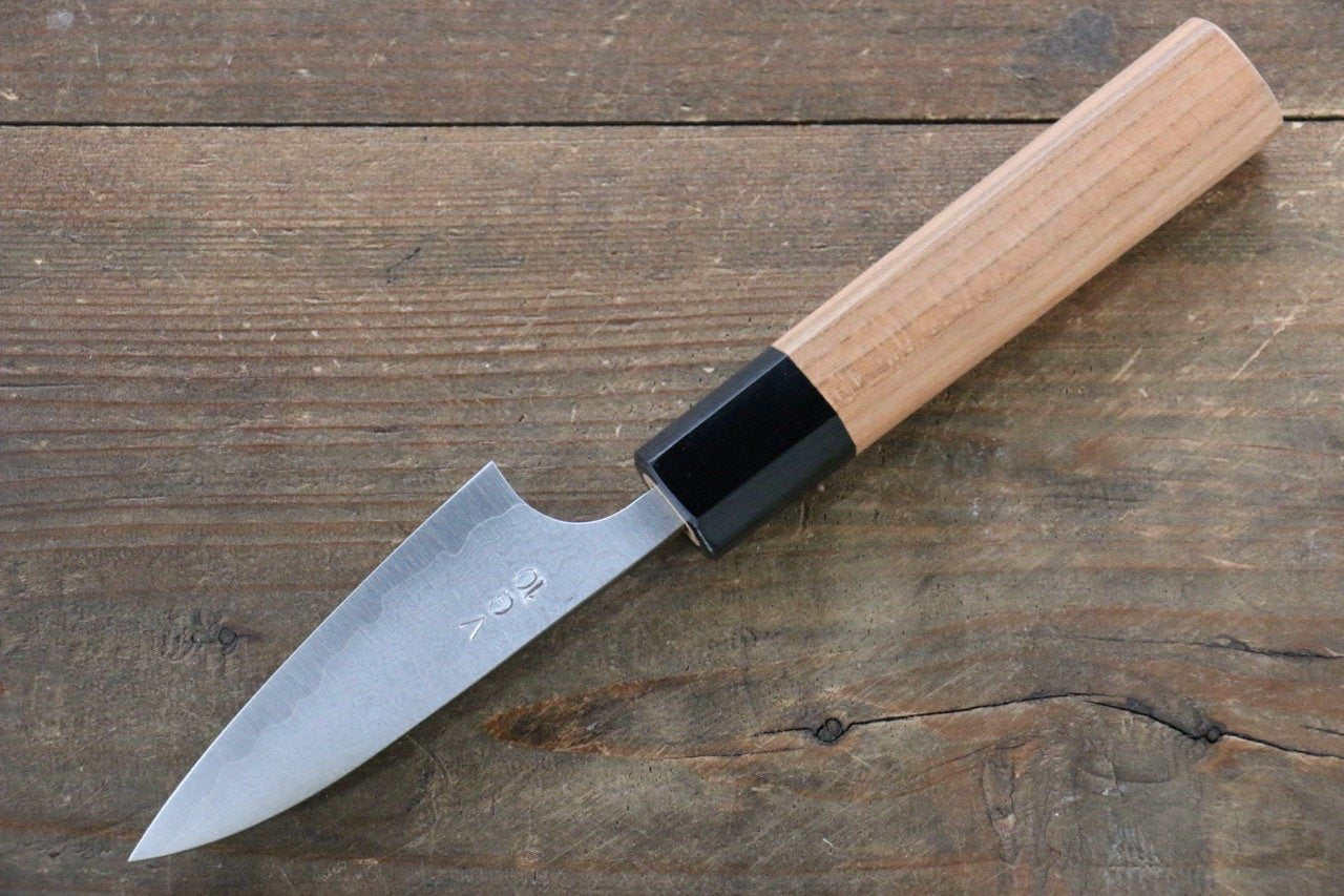 Nao Yamamoto VG10 Damascus Petty-Utility 80mm Yew Tree Handle - Seisuke Knife
