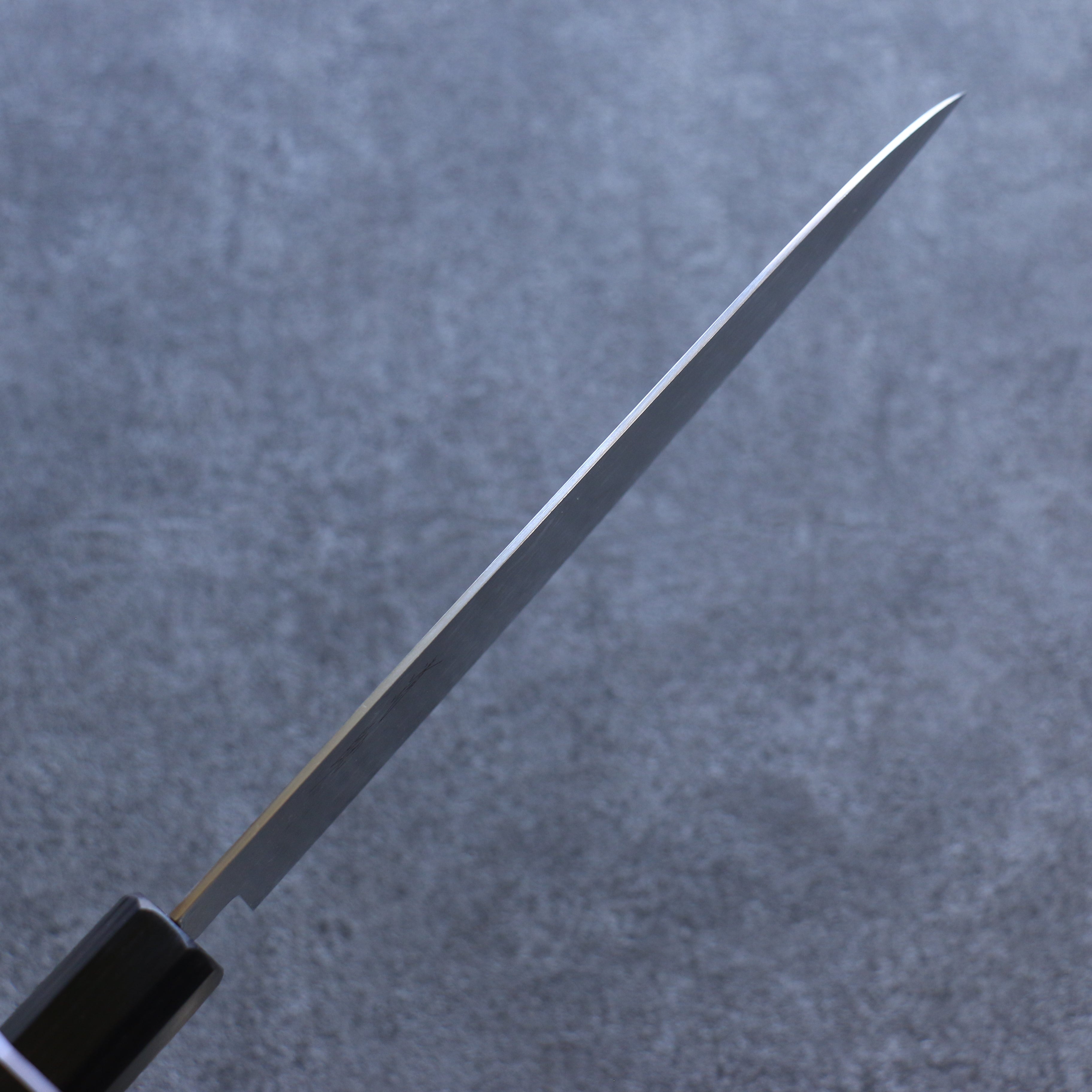 Seisuke AUS10 Mirror Crossed Santoku 180mm Black Pakkawood Handle - Seisuke Knife