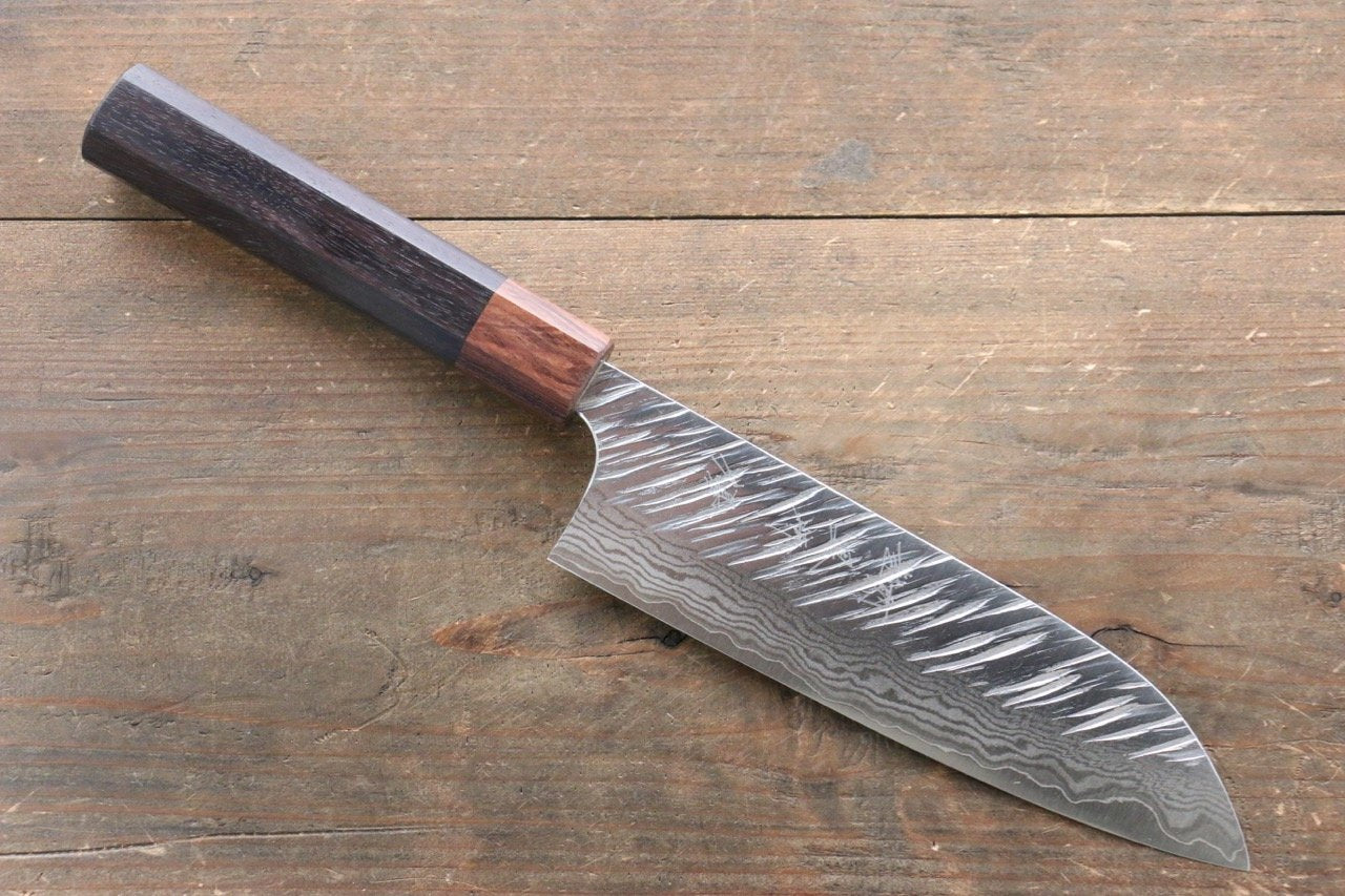 Yu Kurosaki Fujin VG10 Hammered Santoku 165mm - Seisuke Knife