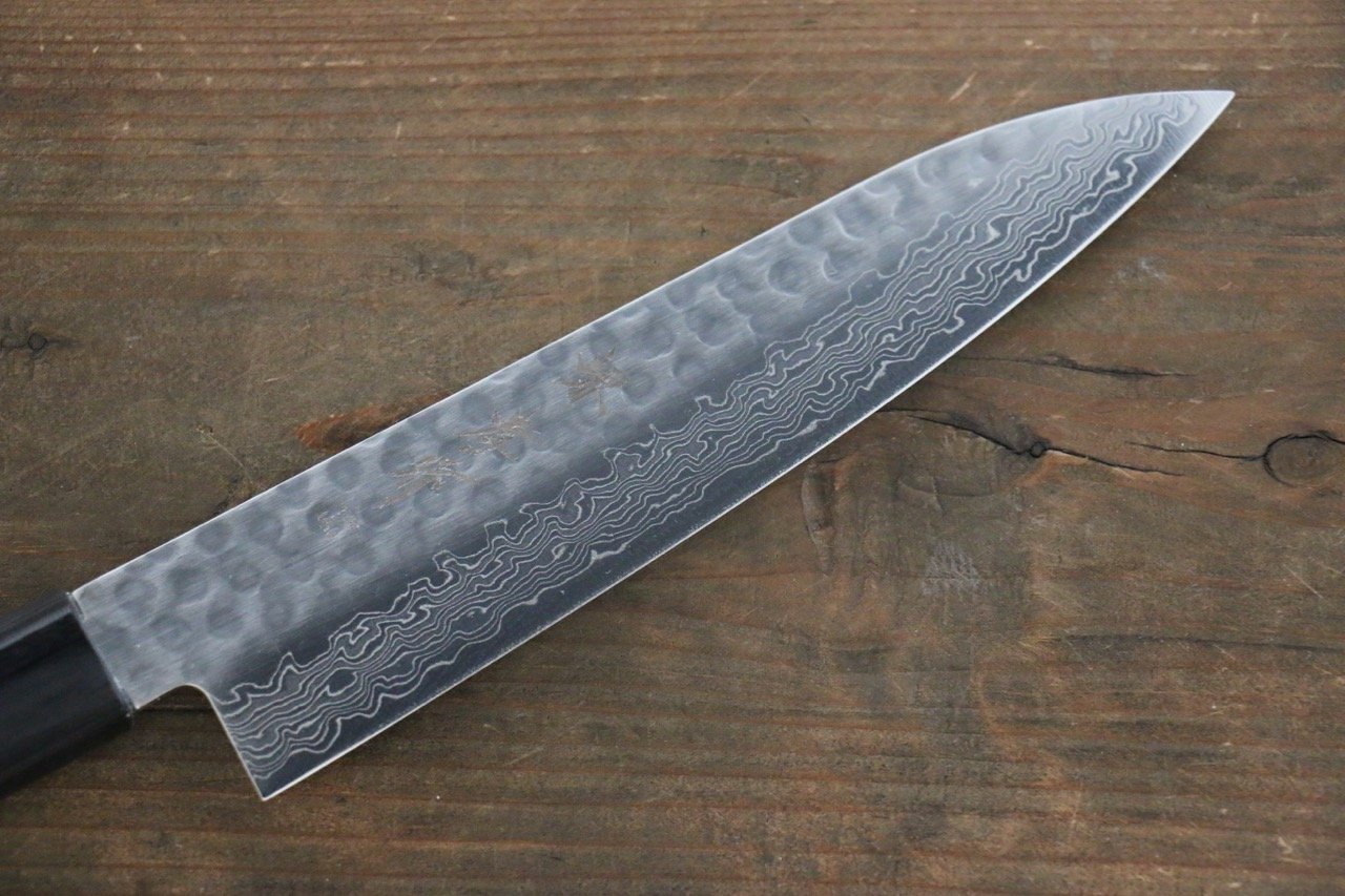 Sakai Takayuki AUS10 45 Layer Damascus Gyuto 180mm with Shitan Handle - Seisuke Knife