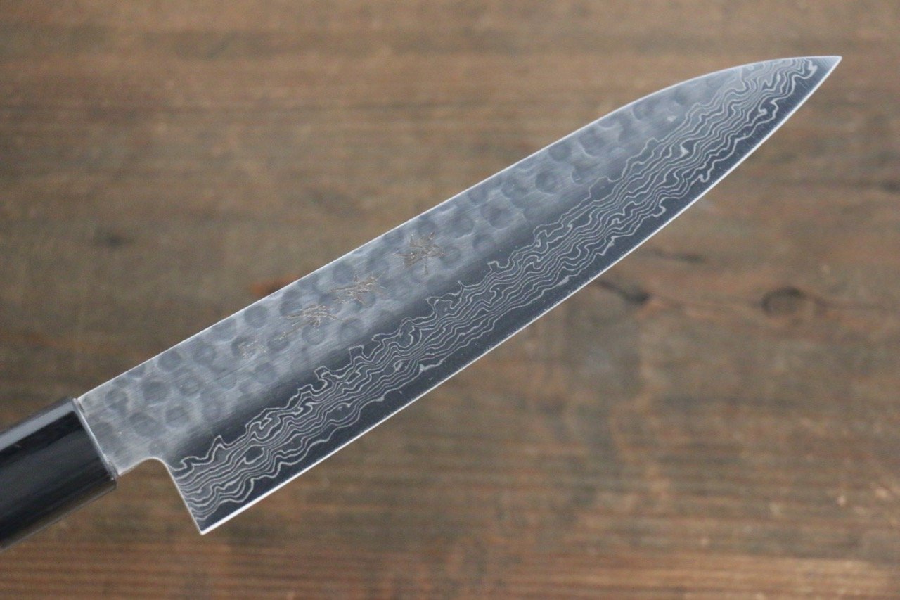 Sakai Takayuki AUS10 45 Layer Damascus Gyuto 180mm with Shitan Handle - Seisuke Knife