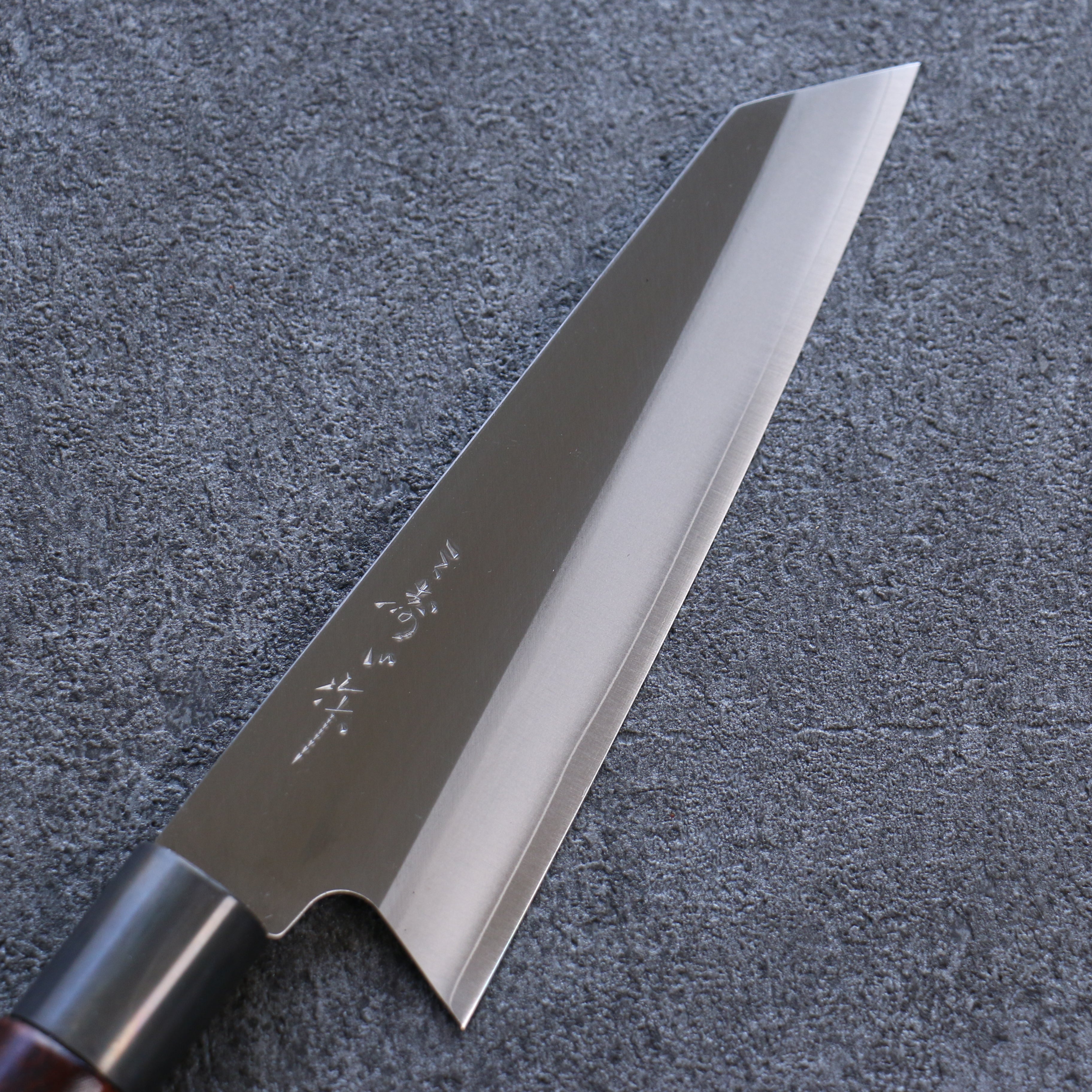 Misuzu VG10 Kasumitogi Small Bunka 150mm Brown Lacquered Handle - Seisuke Knife