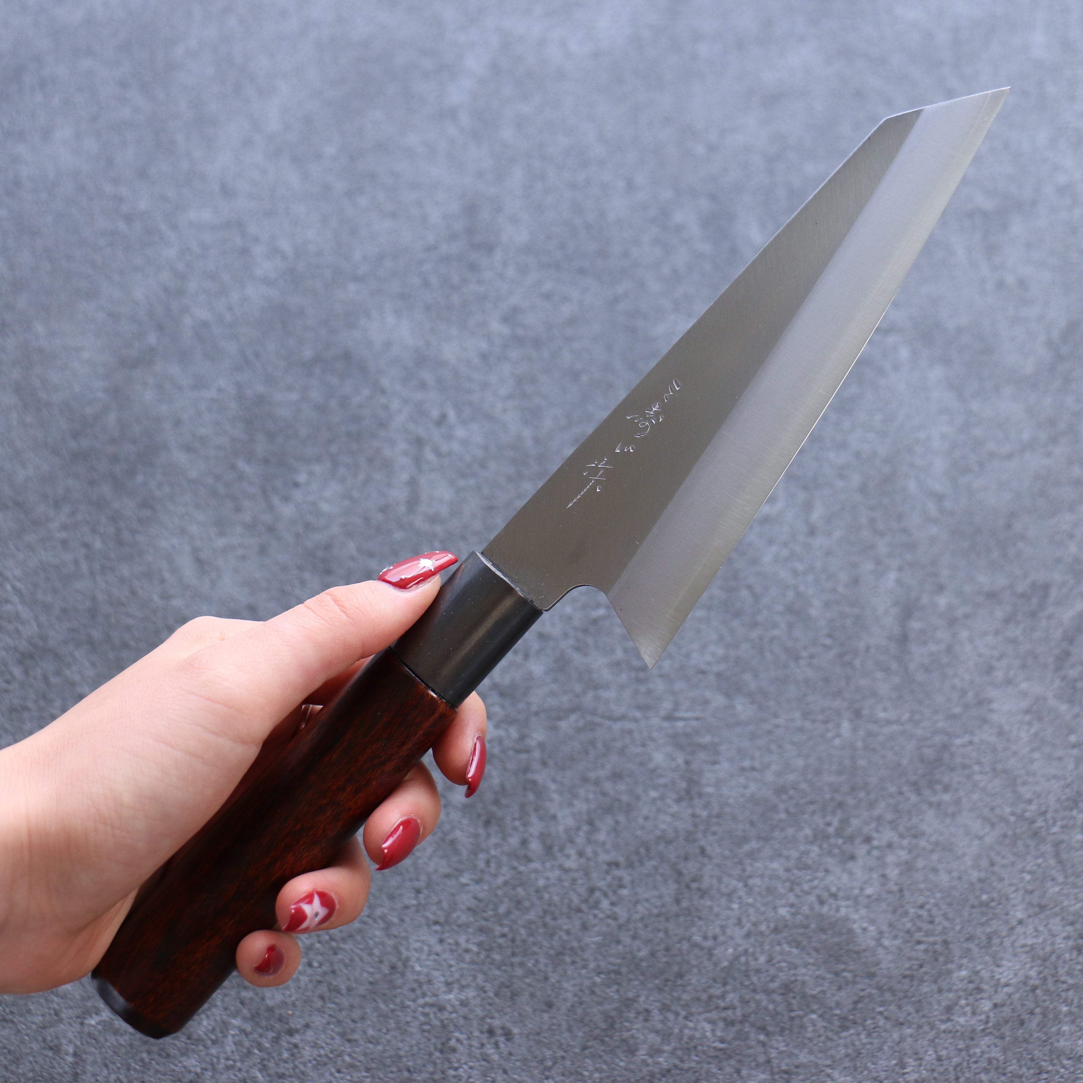 Misuzu VG10 Kasumitogi Small Bunka 150mm Brown Lacquered Handle - Seisuke Knife