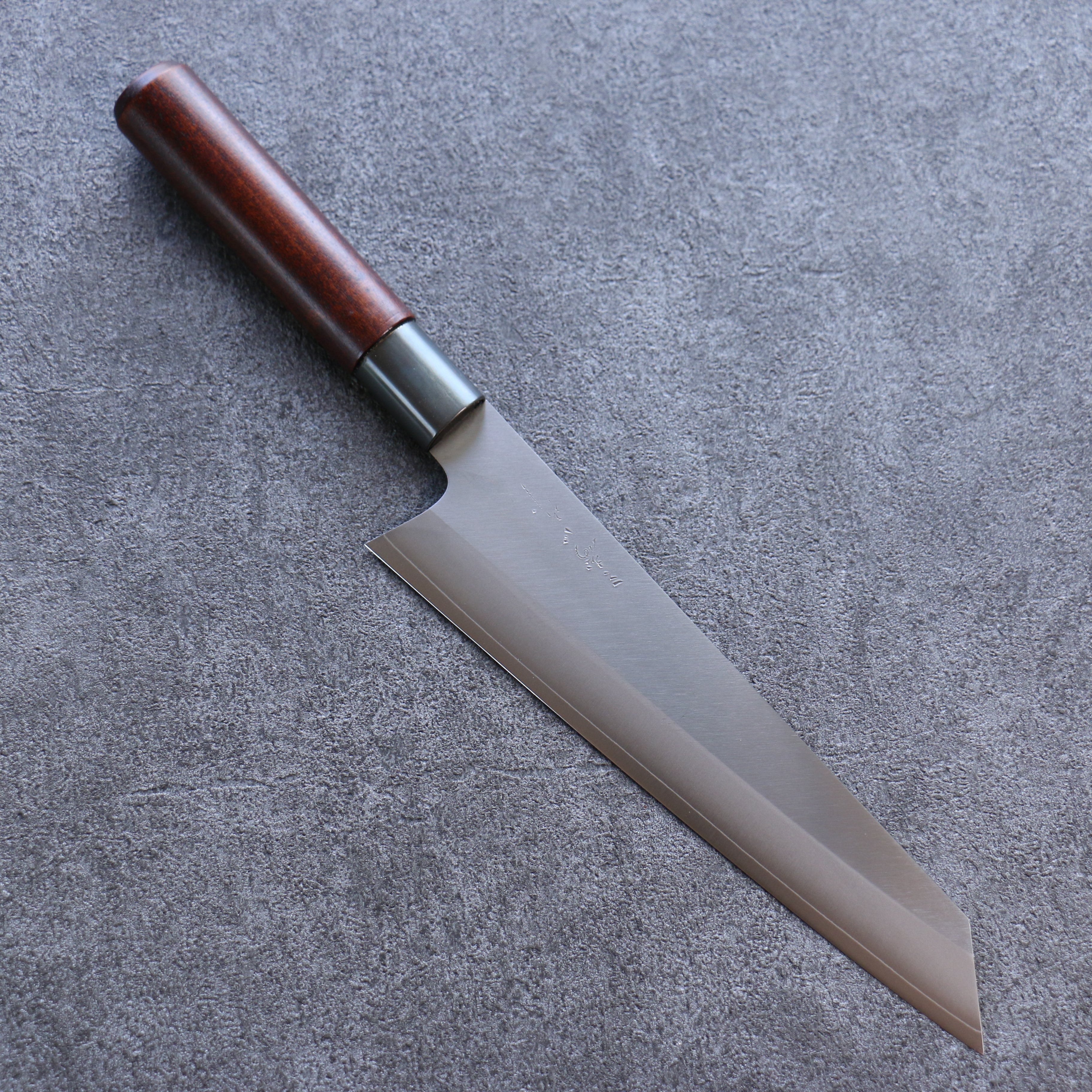 Misuzu VG10 Kasumitogi Kiritsuke Gyuto 210mm Brown Lacquered Handle - Seisuke Knife