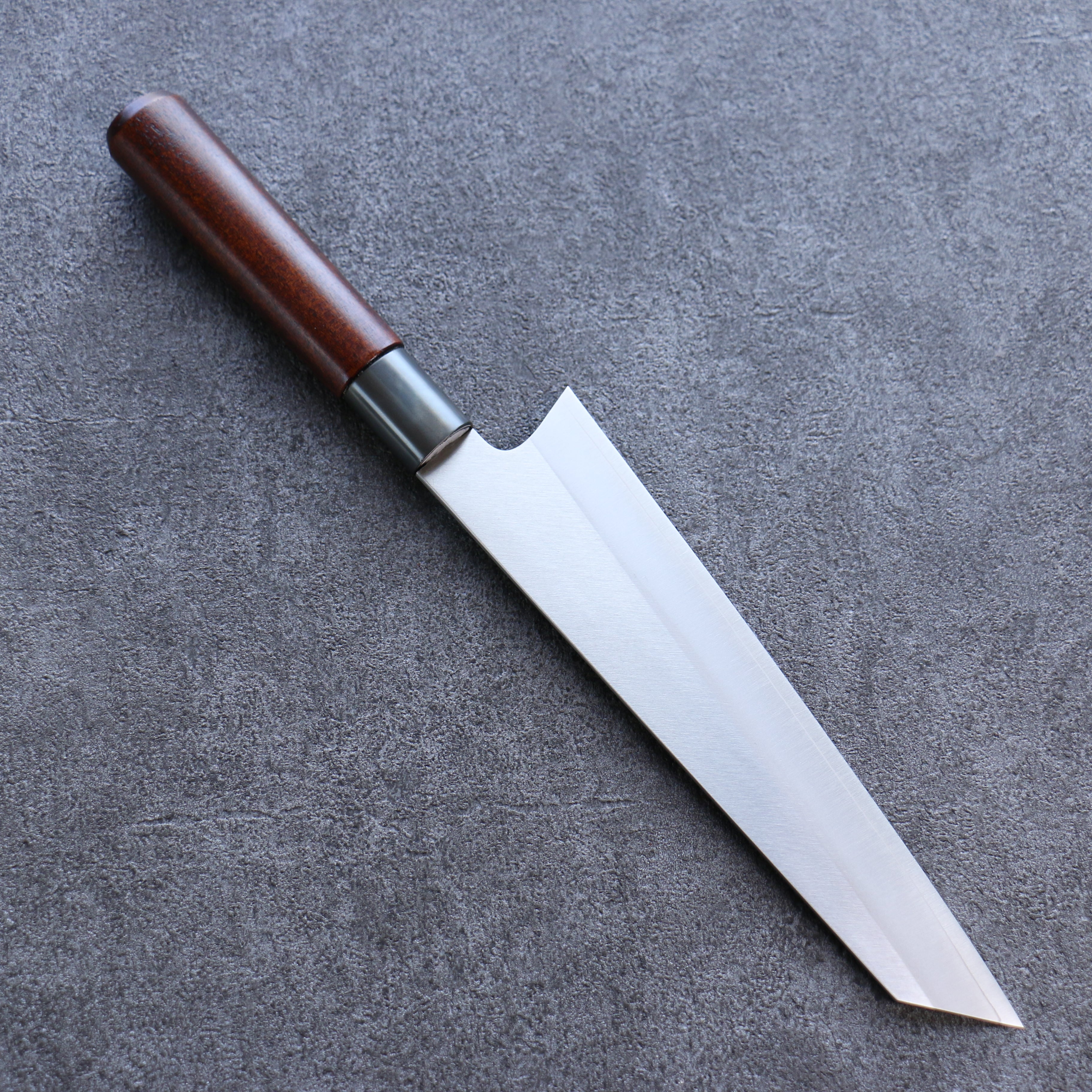Misuzu VG10 Kasumitogi Kiritsuke Gyuto 210mm Brown Lacquered Handle - Seisuke Knife