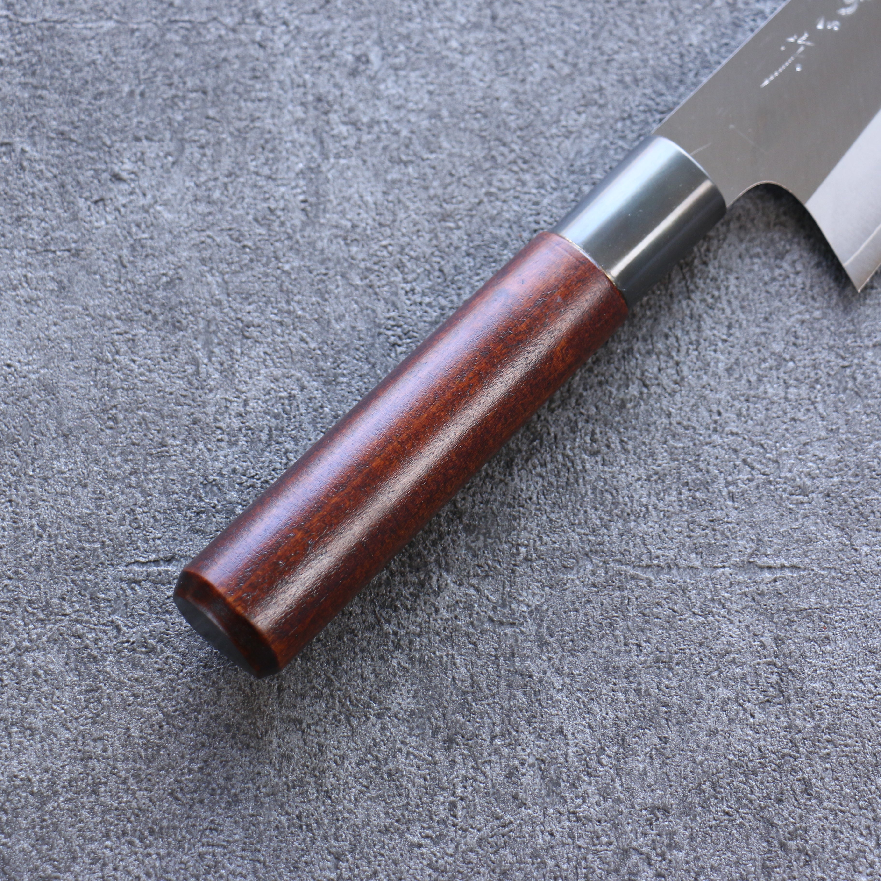 Misuzu VG10 Kasumitogi Kiritsuke Gyuto 210mm Brown Lacquered Handle - Seisuke Knife