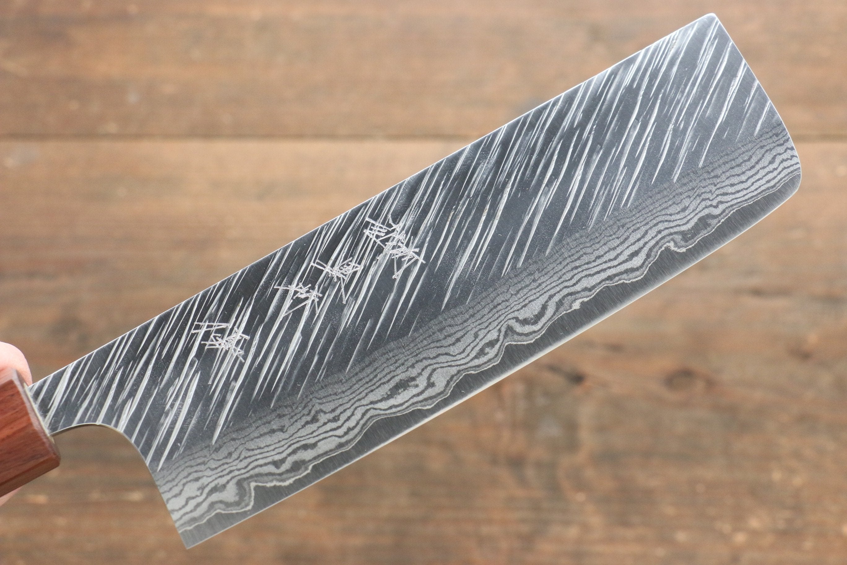 Yu Kurosaki Fujin VG10 Hammered Damascus Nakiri 165mm - Seisuke Knife