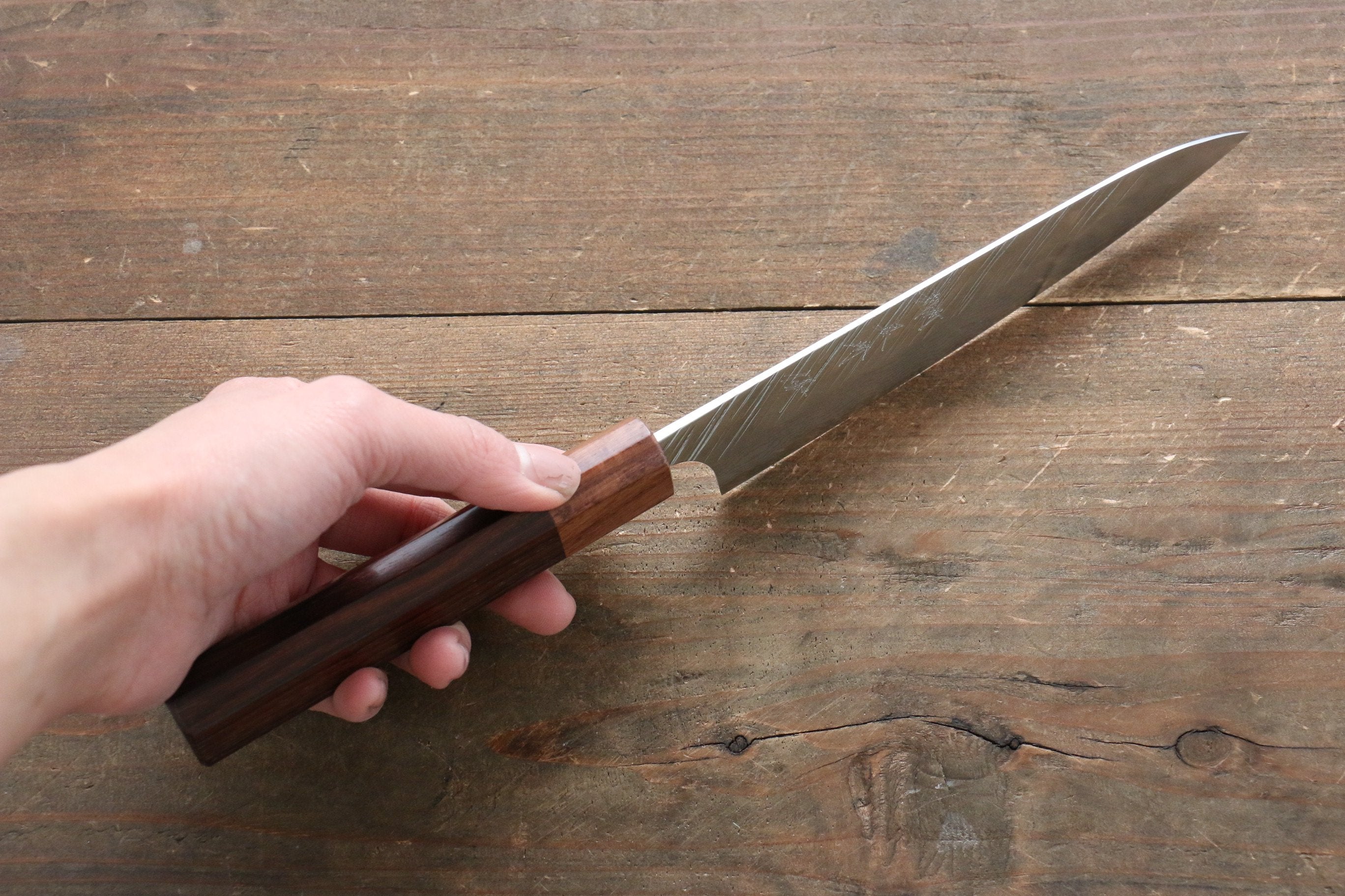 Yu Kurosaki Fujin VG10 Hammered Damascus Petty-Utility 150mm - Seisuke Knife