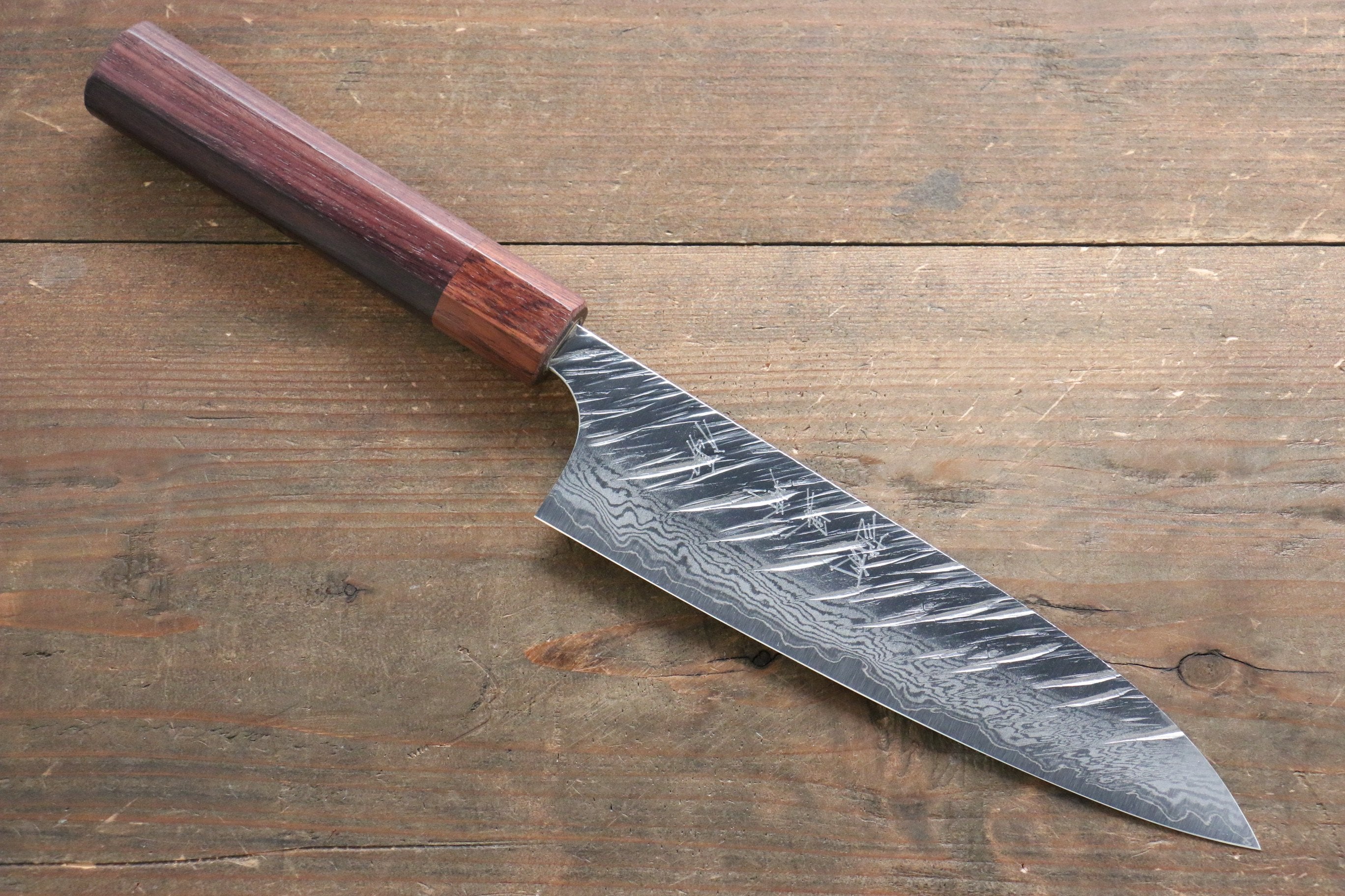 Yu Kurosaki Fujin VG10 Hammered Damascus Gyuto 180mm - Seisuke Knife