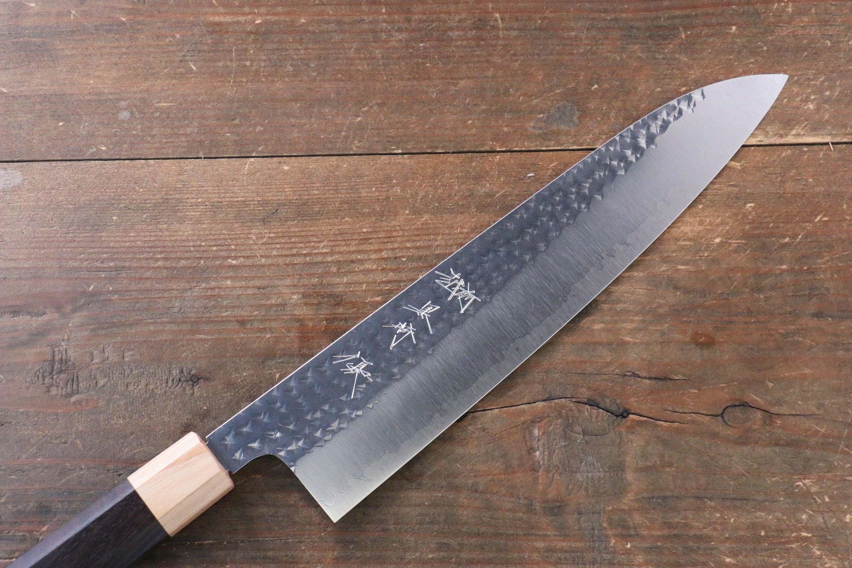 Yu Kurosaki Senko SG2 Hammered Gyuto 240mm Shitan Handle - Seisuke Knife