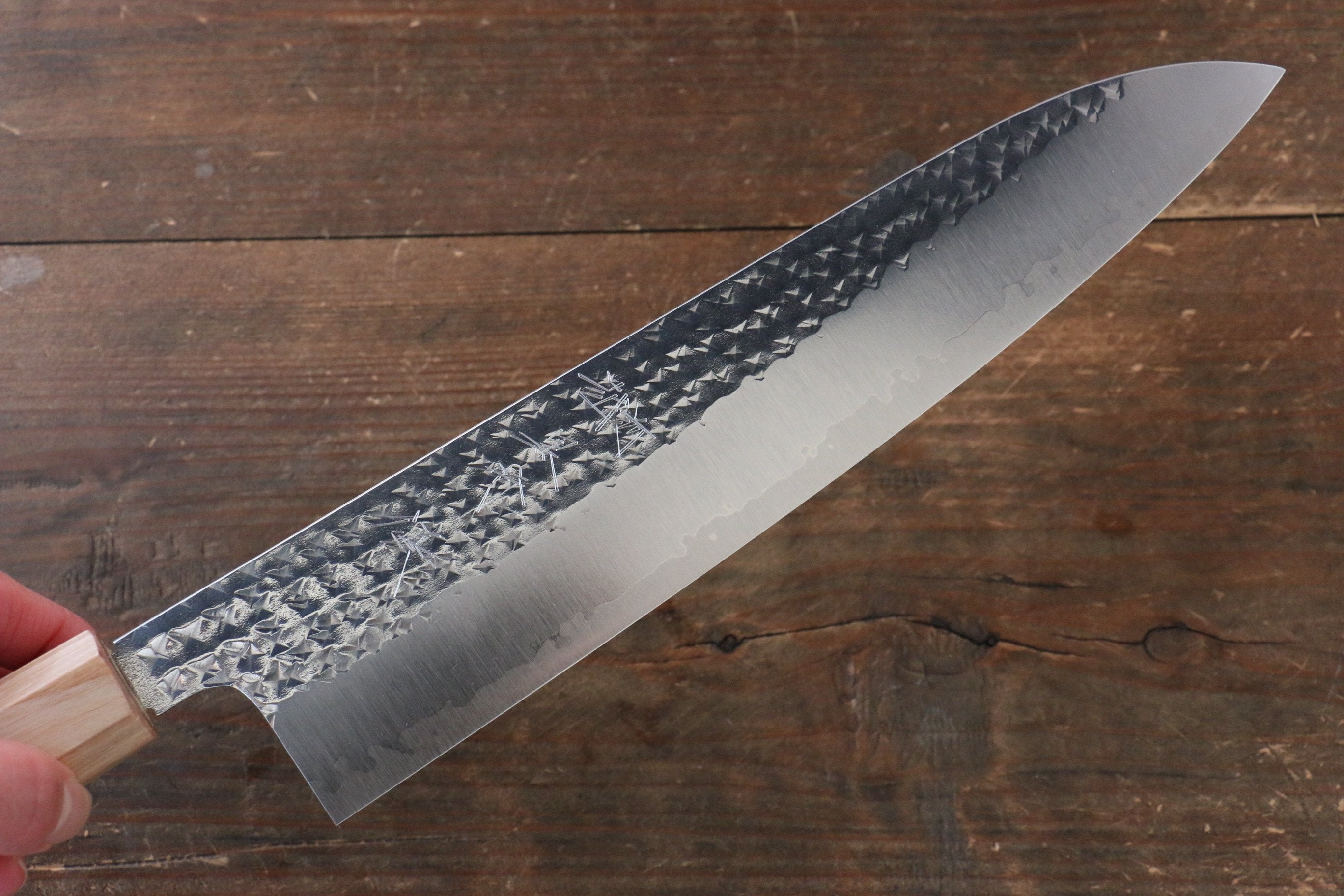 Yu Kurosaki Senko SG2 Hammered Gyuto 240mm Shitan Handle - Seisuke Knife