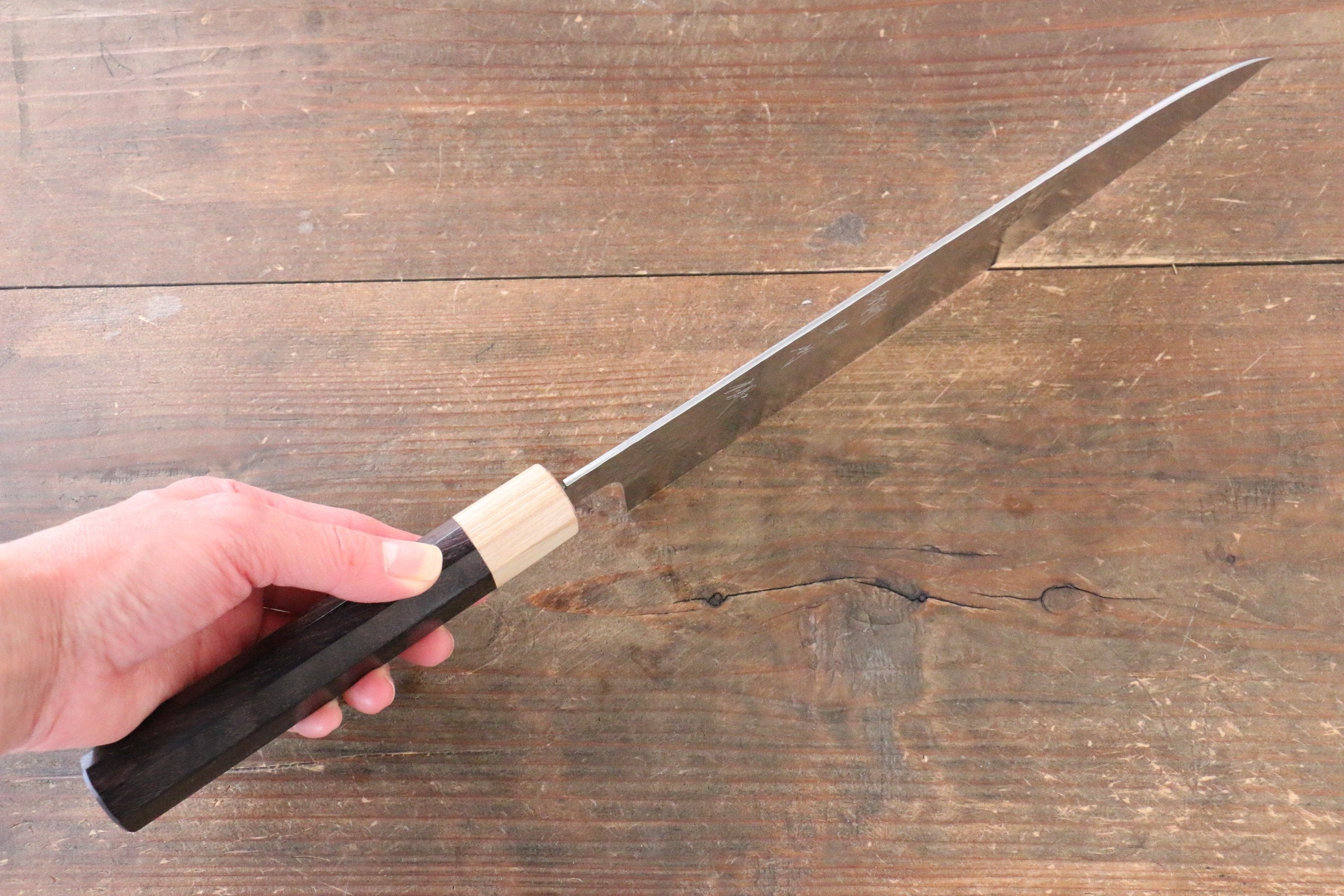 Yu Kurosaki Senko SG2 Hammered Gyuto 240mm Shitan Handle - Seisuke Knife