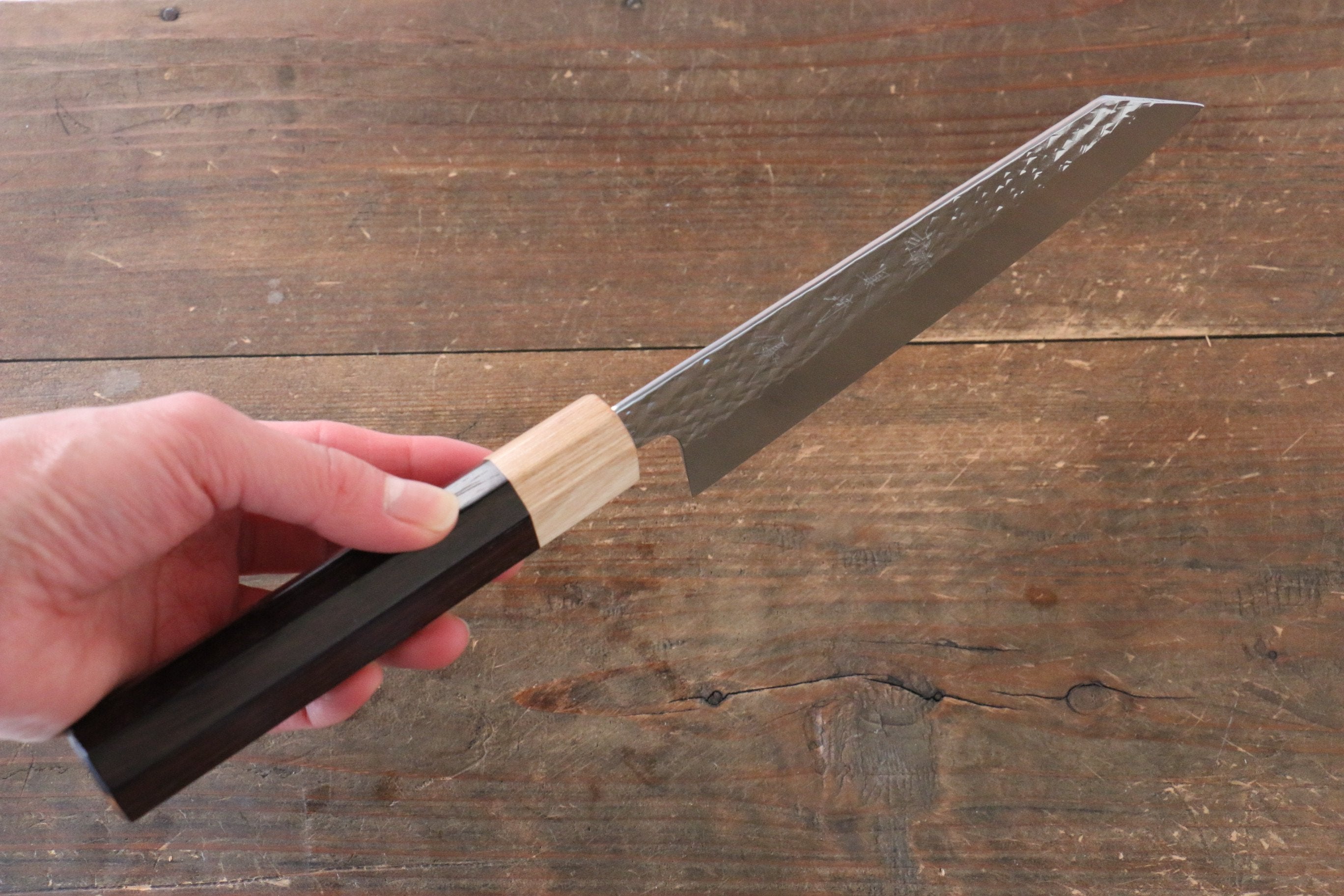Yu Kurosaki Senko SG2 Hammered Bunka 165mm Shitan Handle - Seisuke Knife