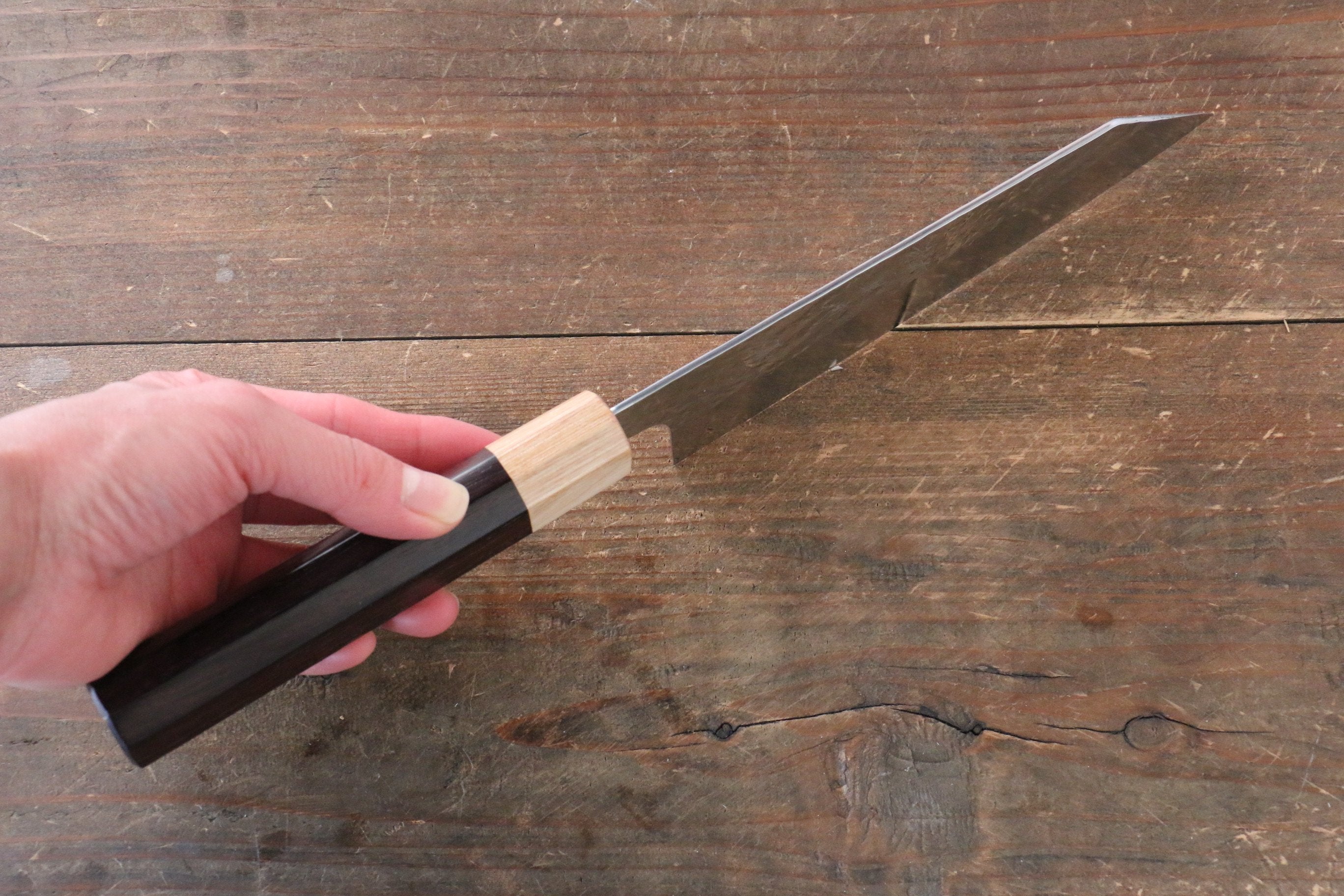 Yu Kurosaki Senko SG2 Hammered Bunka 165mm Shitan Handle - Seisuke Knife