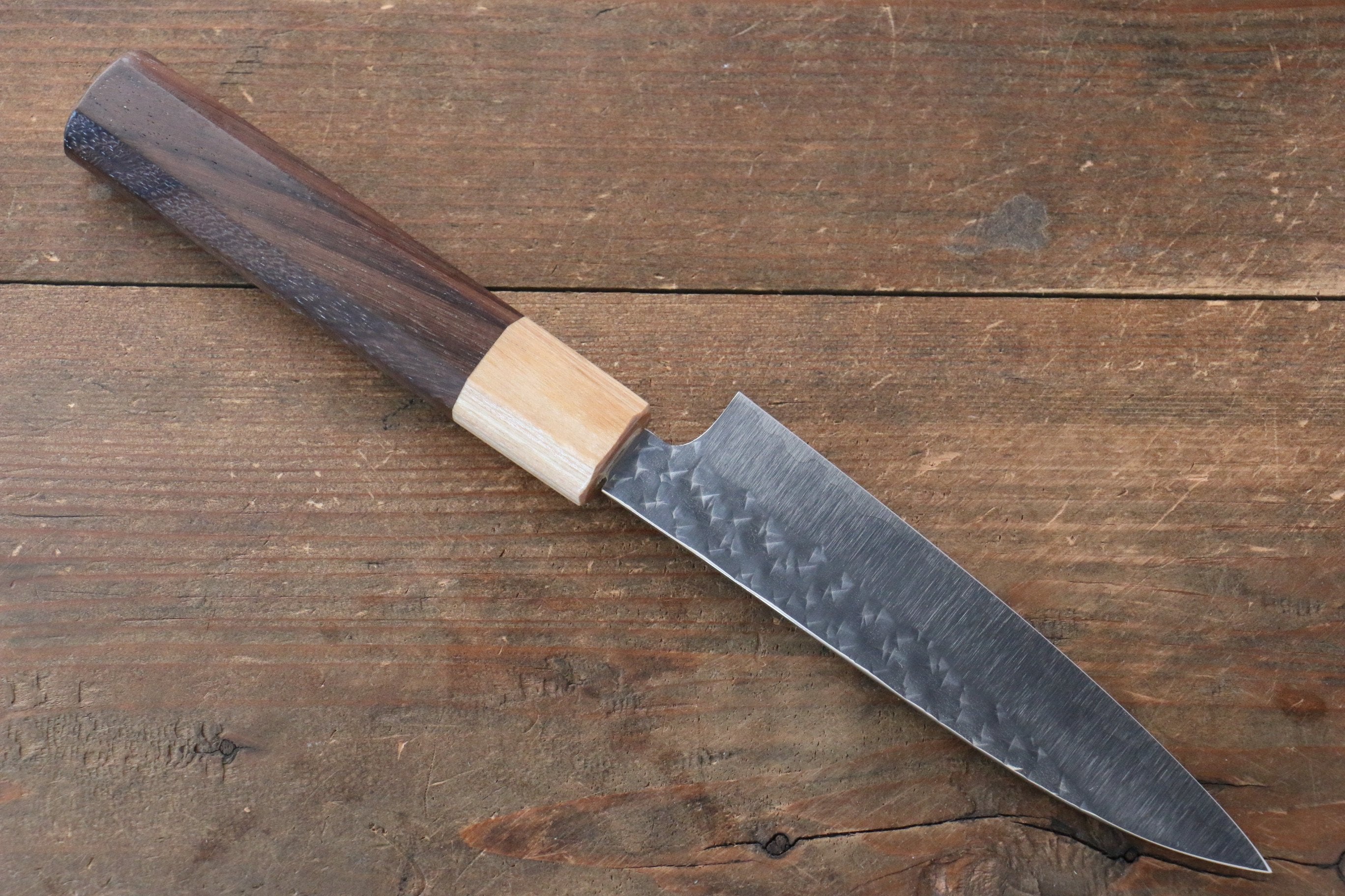 Yu Kurosaki Senko SG2 Hammered Petty-Utility 120mm Shitan Handle - Seisuke Knife