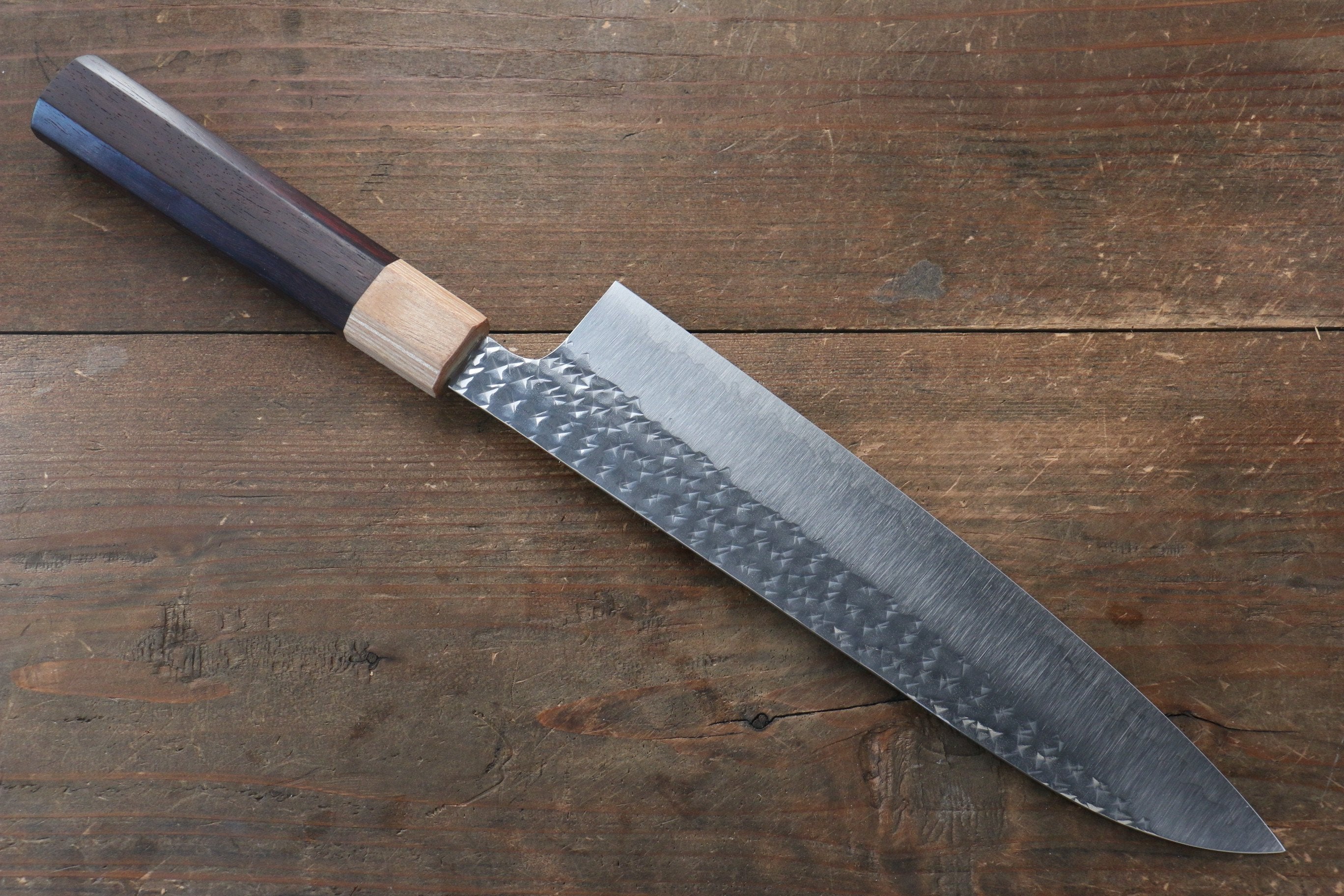 Yu Kurosaki Senko SG2 Hammered Gyuto 210mm Shitan Handle - Seisuke Knife