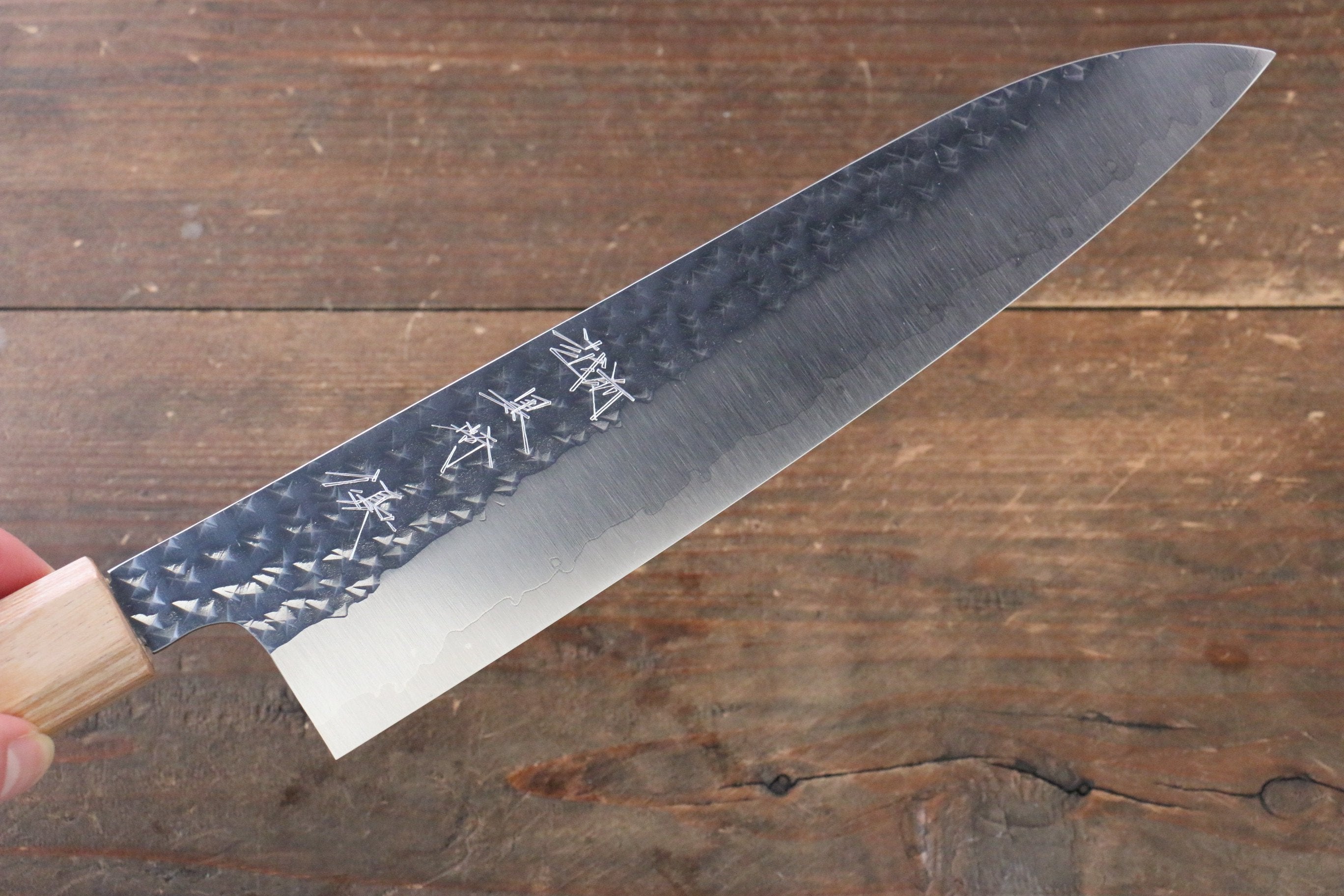 Yu Kurosaki Senko SG2 Hammered Gyuto 210mm Shitan Handle - Seisuke Knife